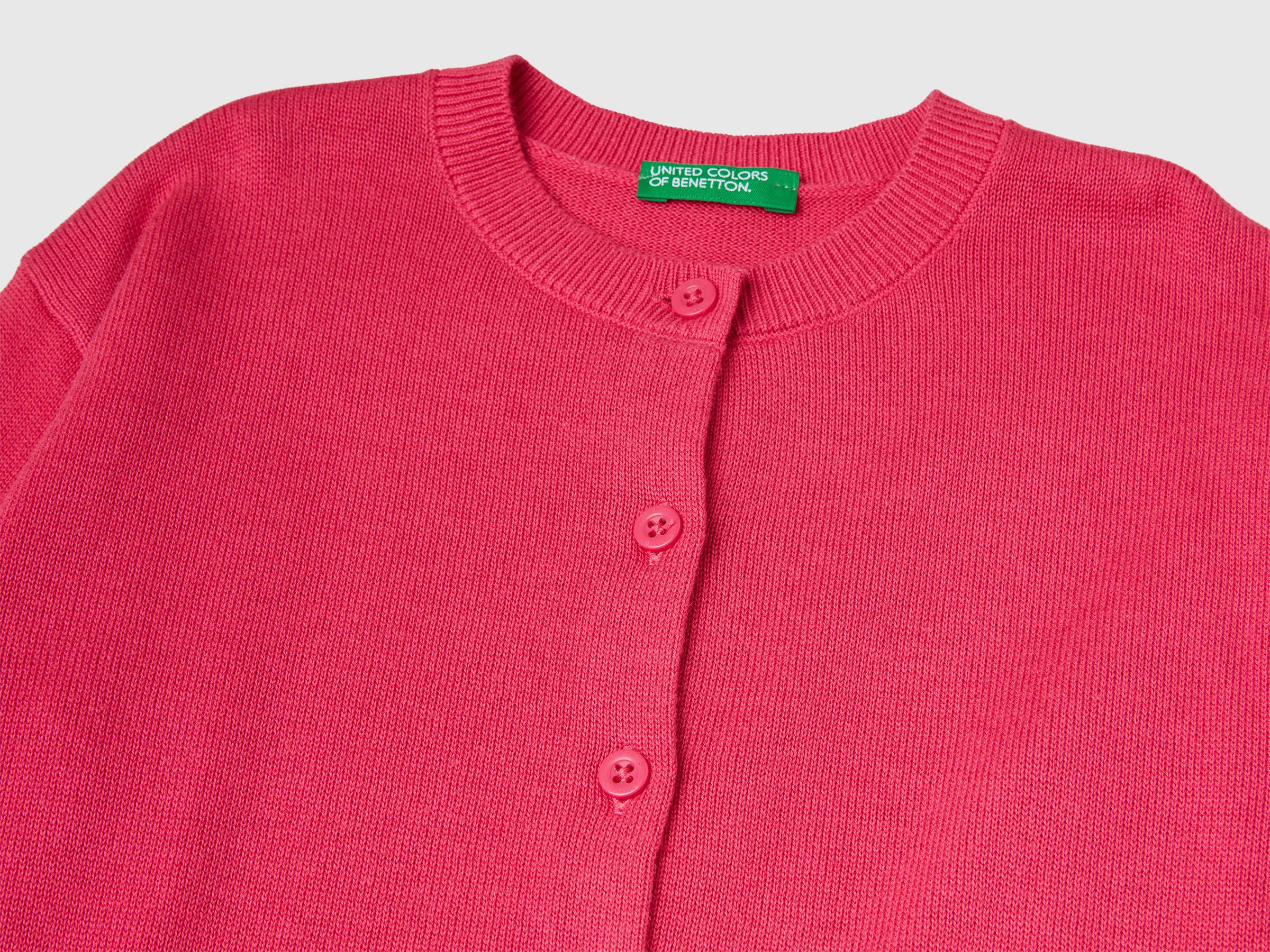 Cardigan à col rond en pur coton – Image 3