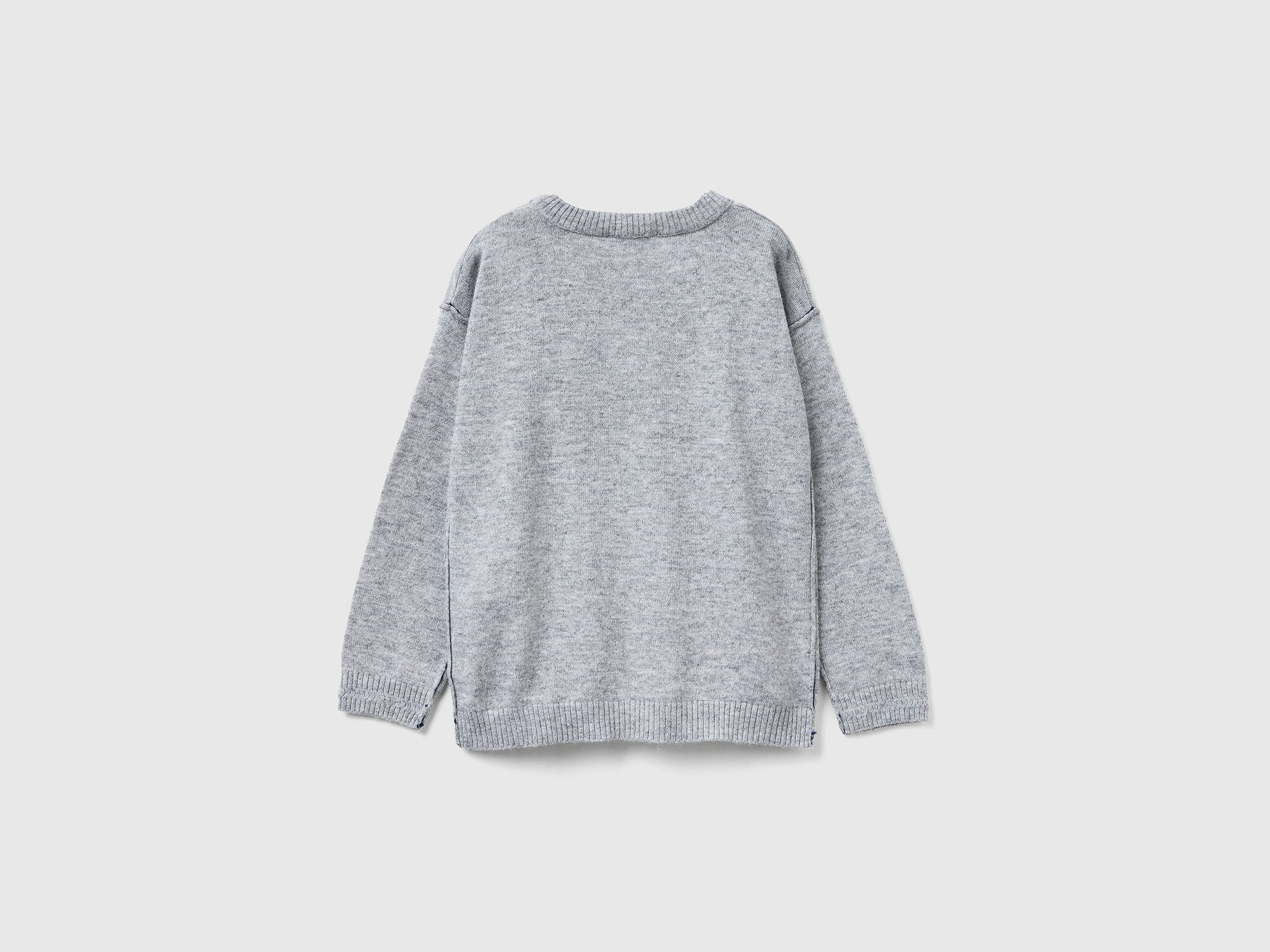Pull col rond avec broderie – Image 2