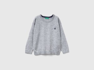 Pull col rond avec broderie Pull col rond avec broderie