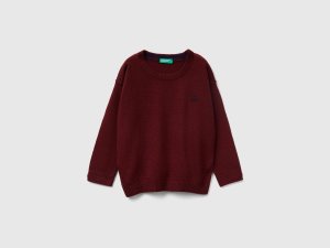 Pull col rond avec broderie Pull col rond avec broderie