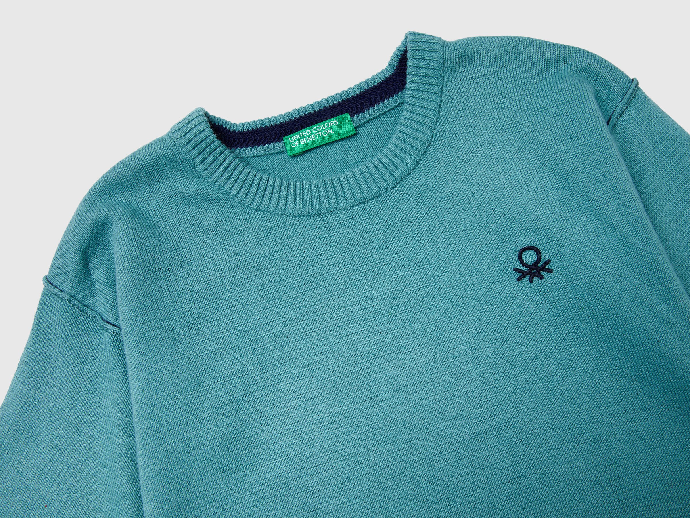 Pull col rond avec broderie – Image 3