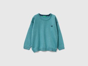 Pull col rond avec broderie Pull col rond avec broderie