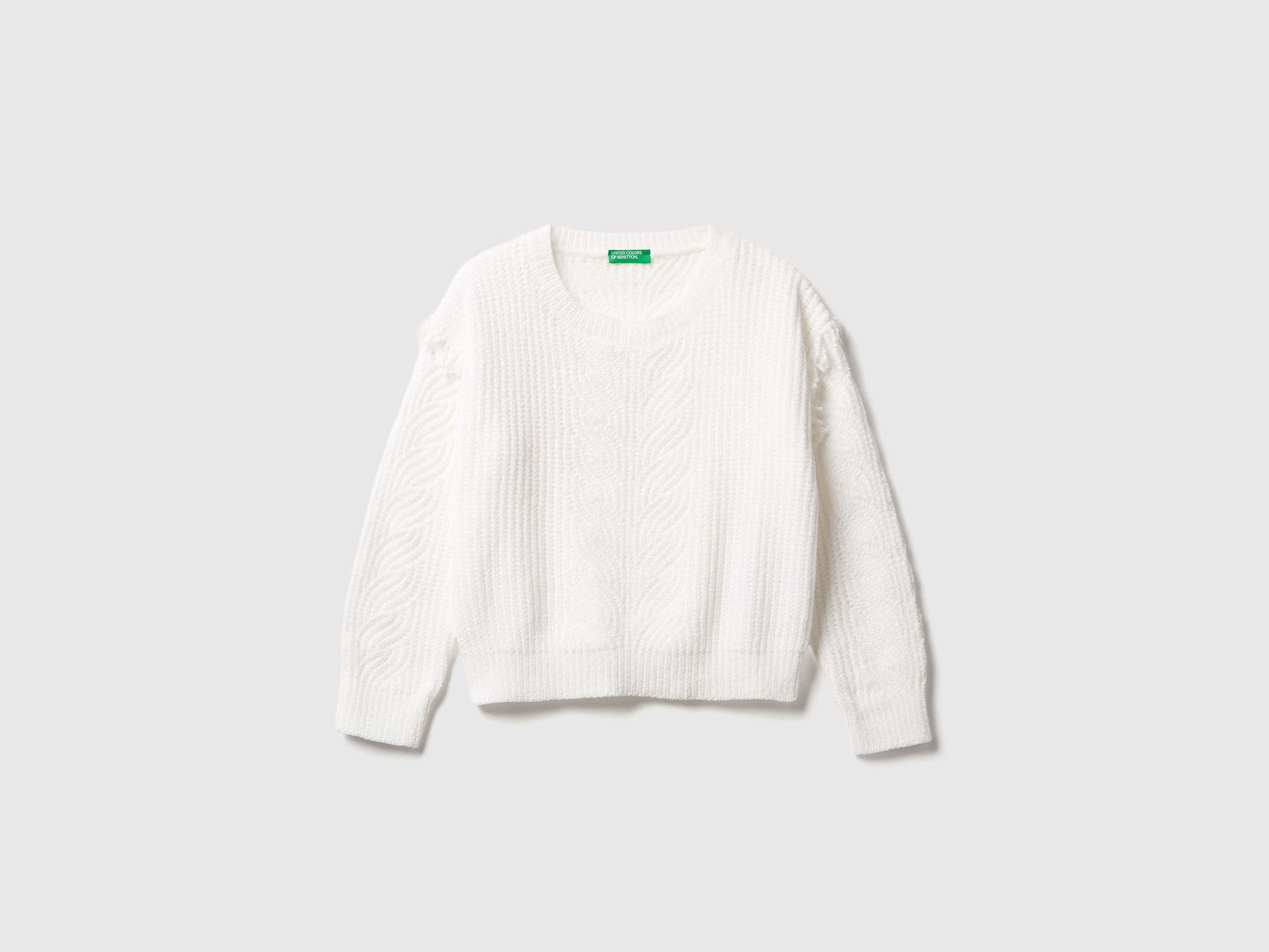 Pull chenille à franges Pull chenille à franges