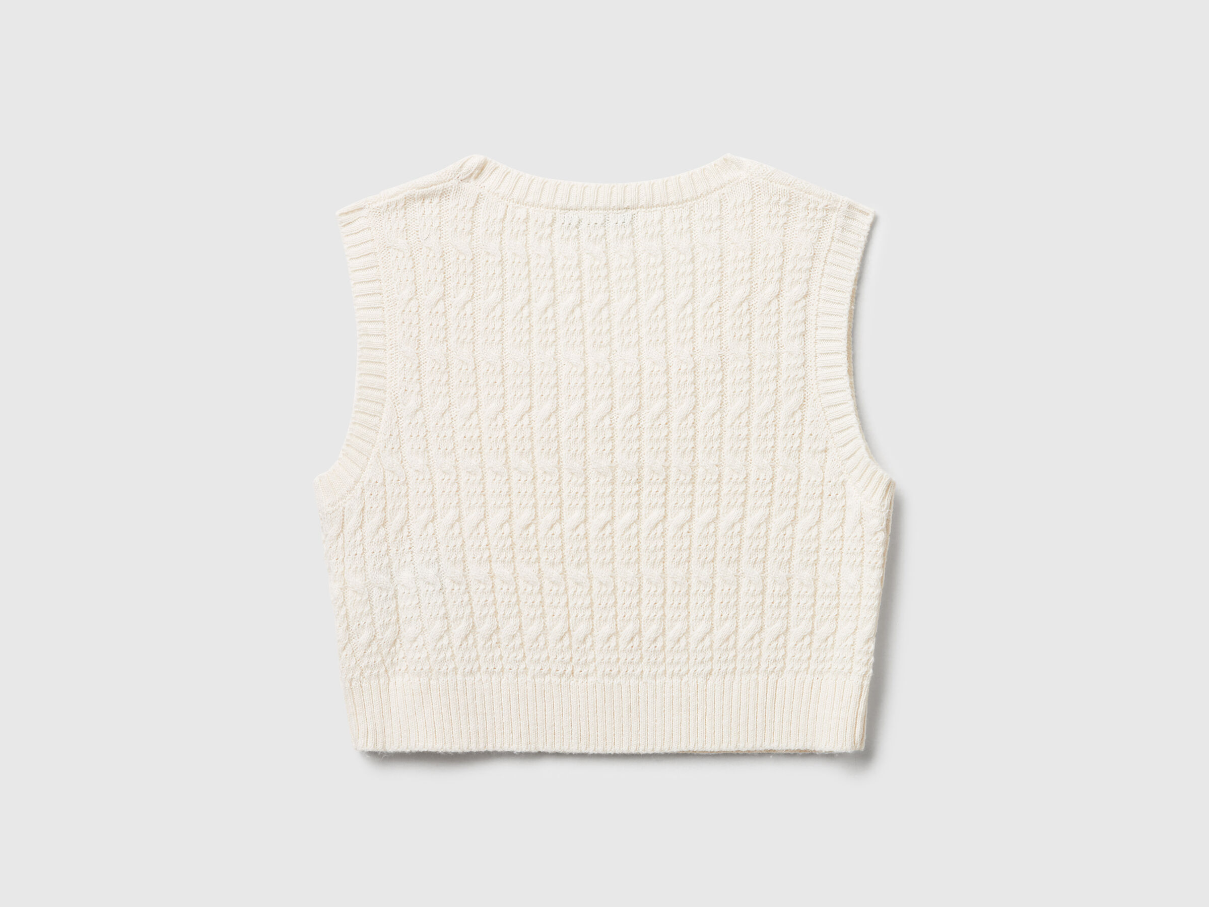 Gilet tricoté avec tresses – Image 2