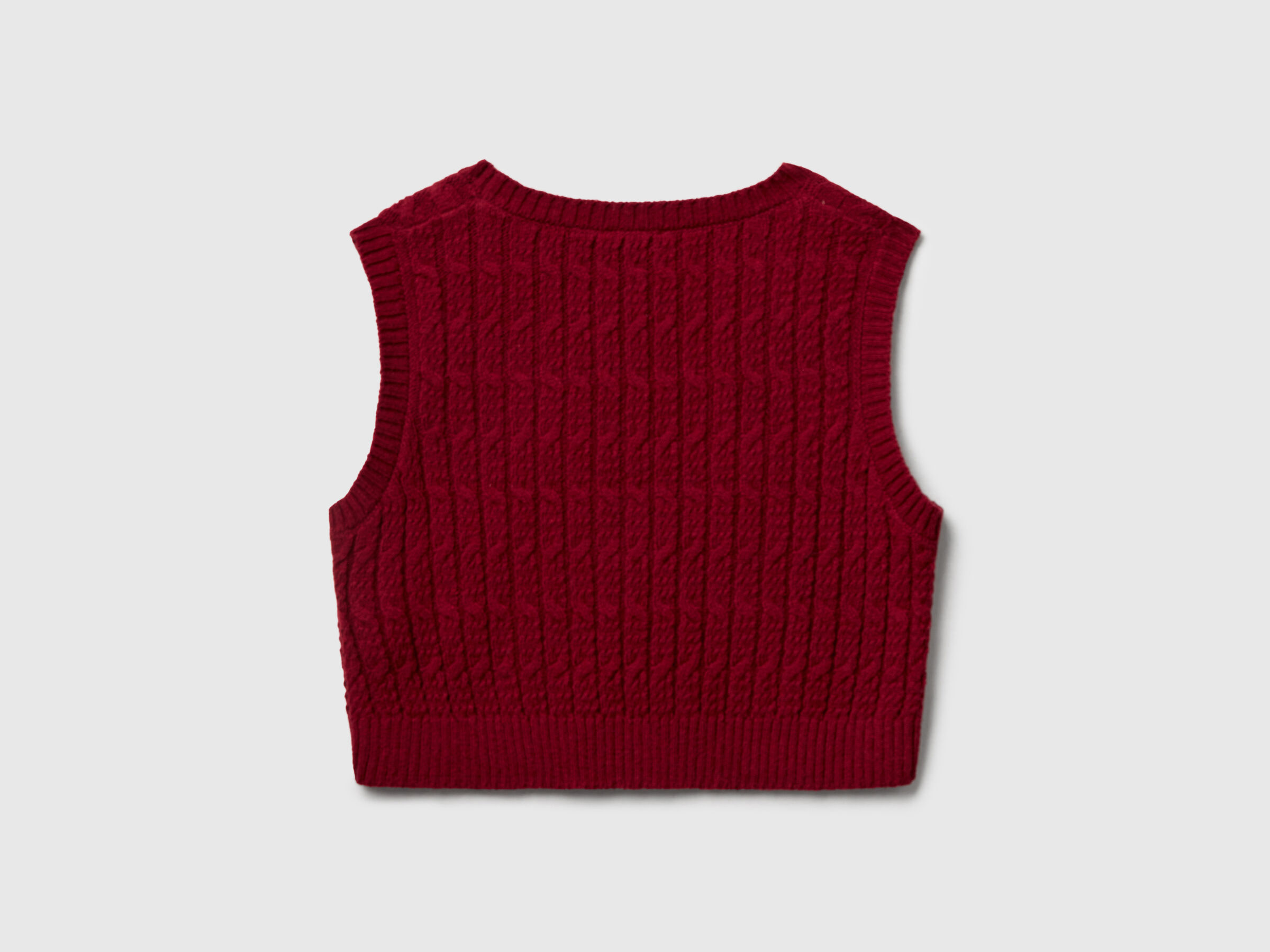 Gilet tricoté avec tresses – Image 2