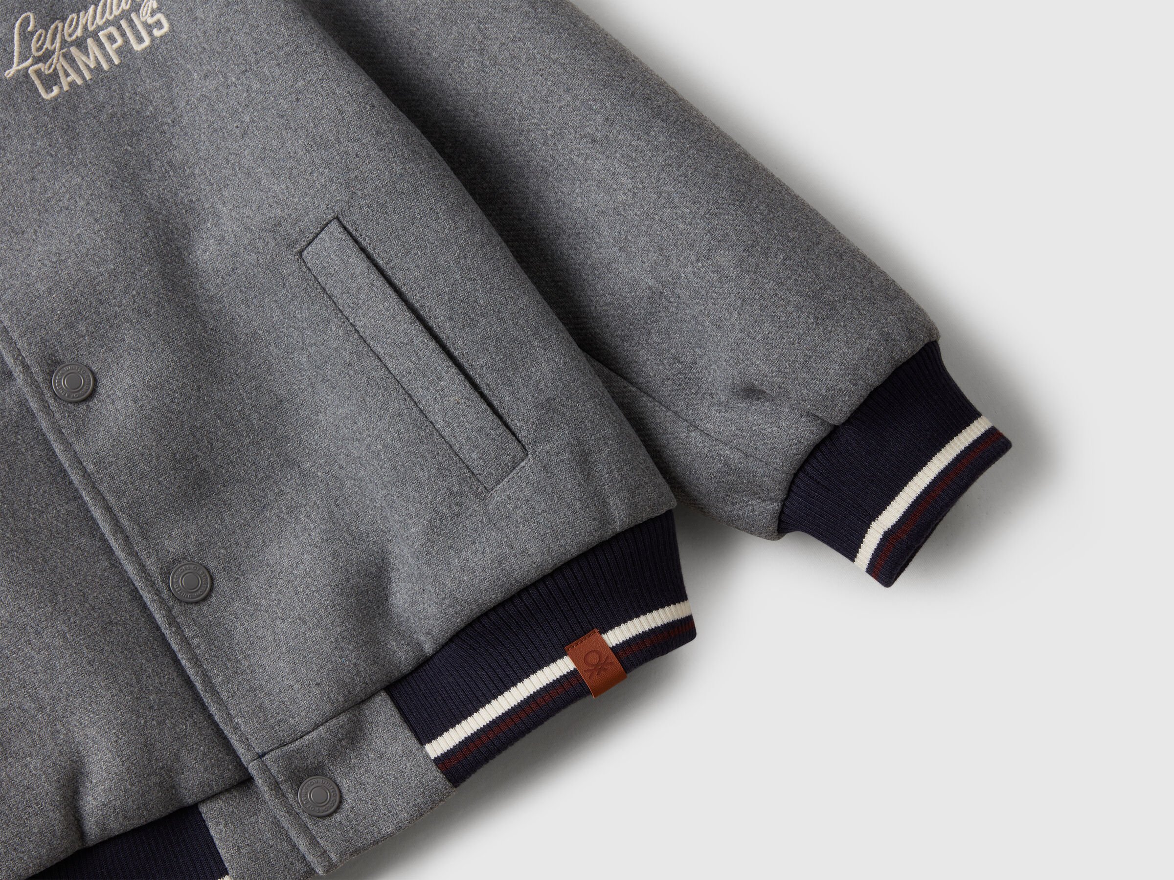 Blouson aviateur en laine mélangée – Image 3