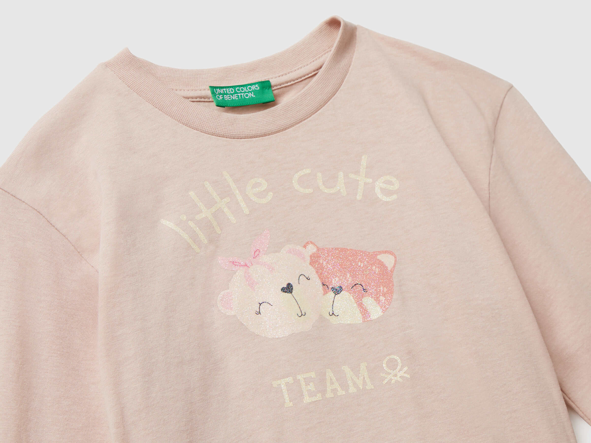 T-shirt en coton avec imprimé pailleté – Image 3