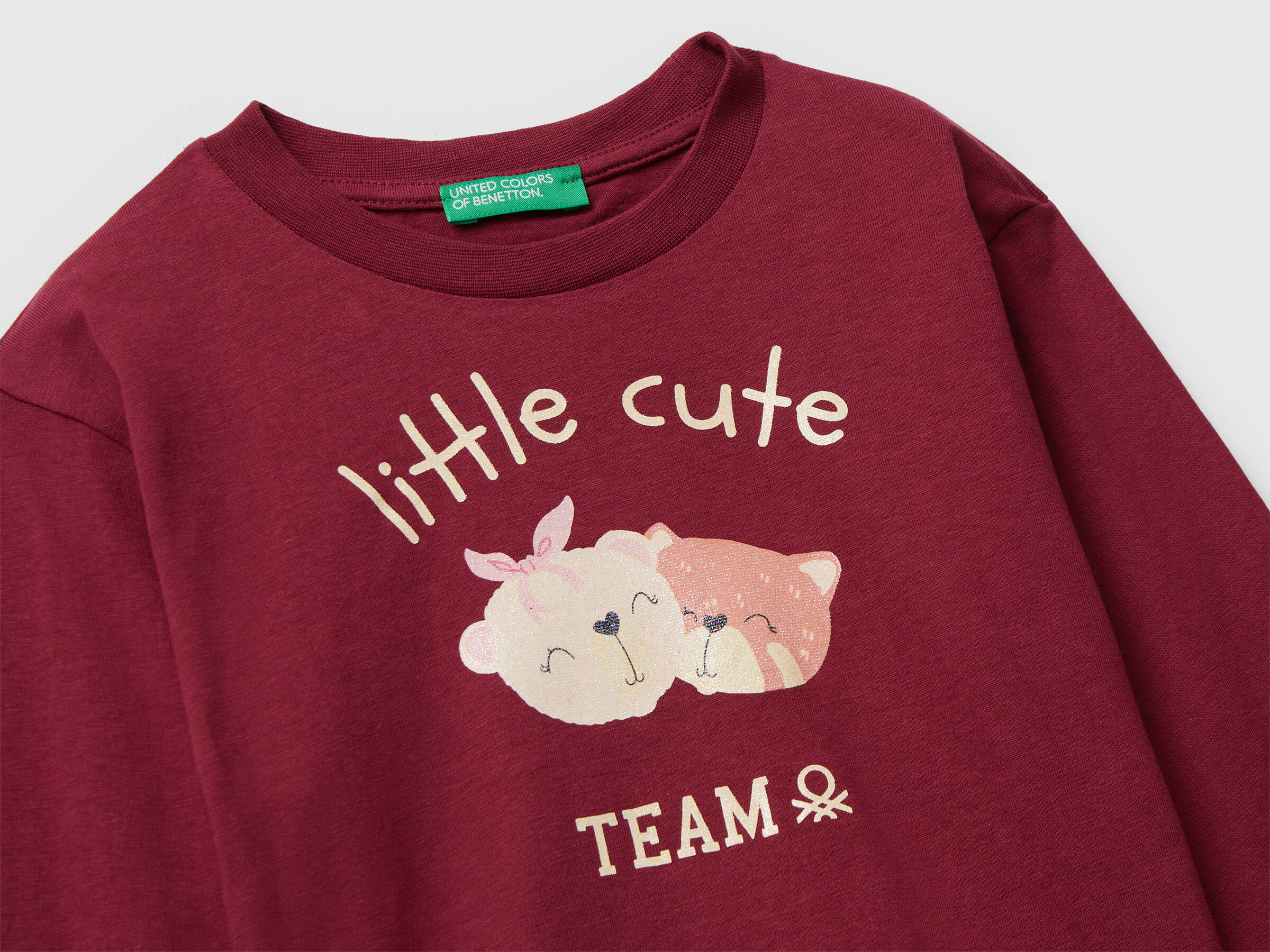 T-shirt en coton avec imprimé pailleté – Image 3