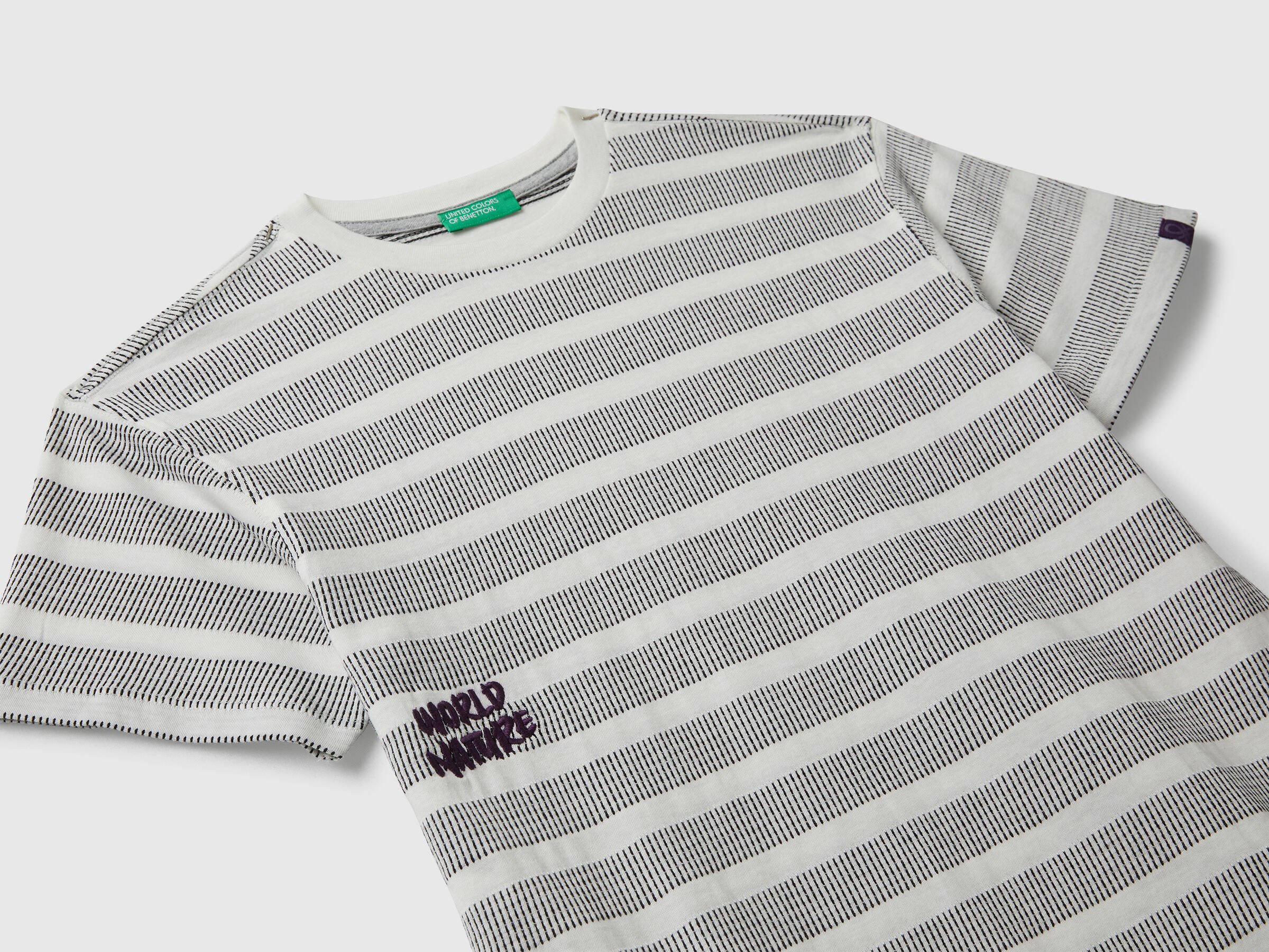 T-shirt rayé avec broderie – Image 3