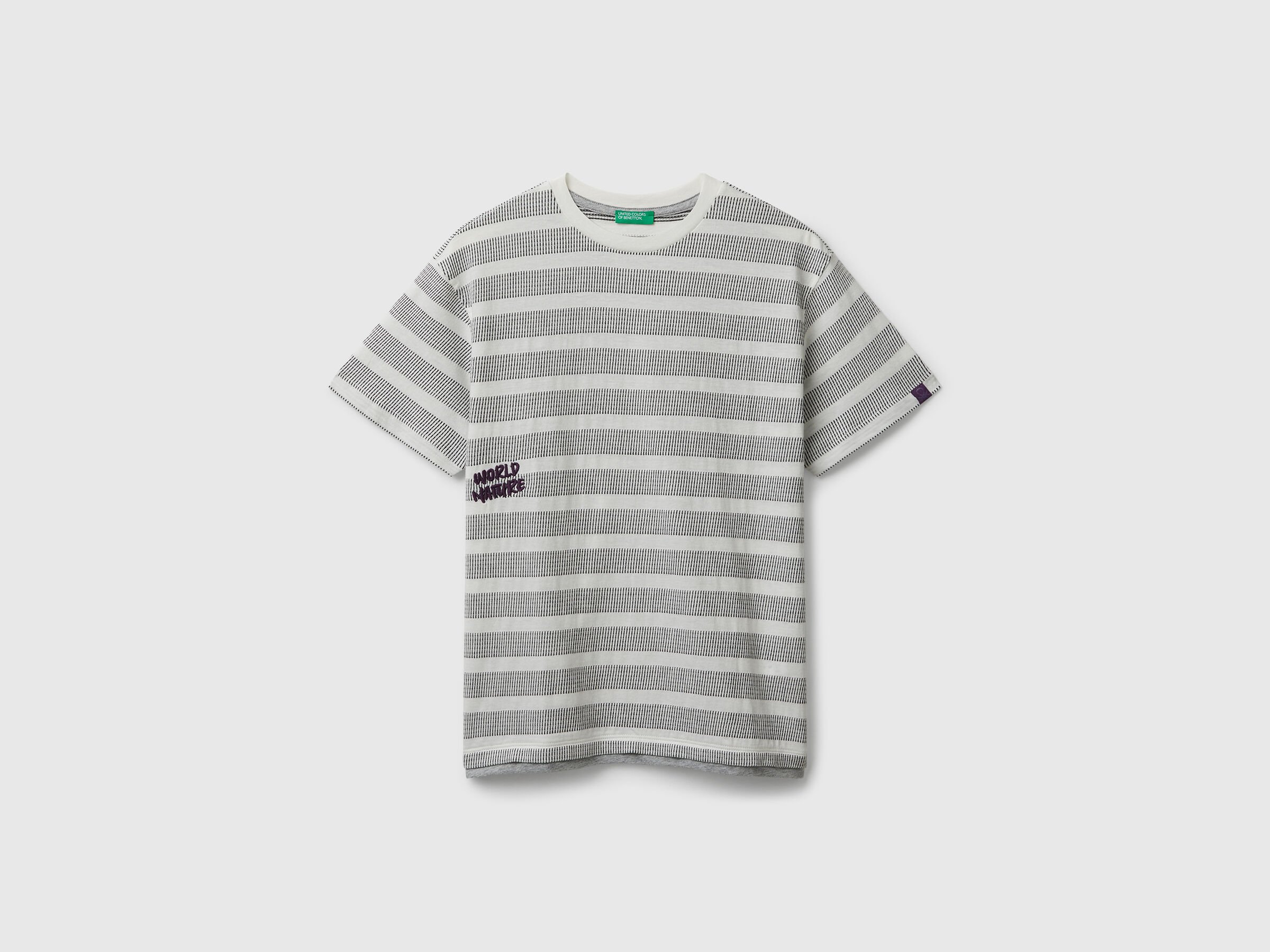 T-shirt rayé avec broderie T-shirt rayé avec broderie