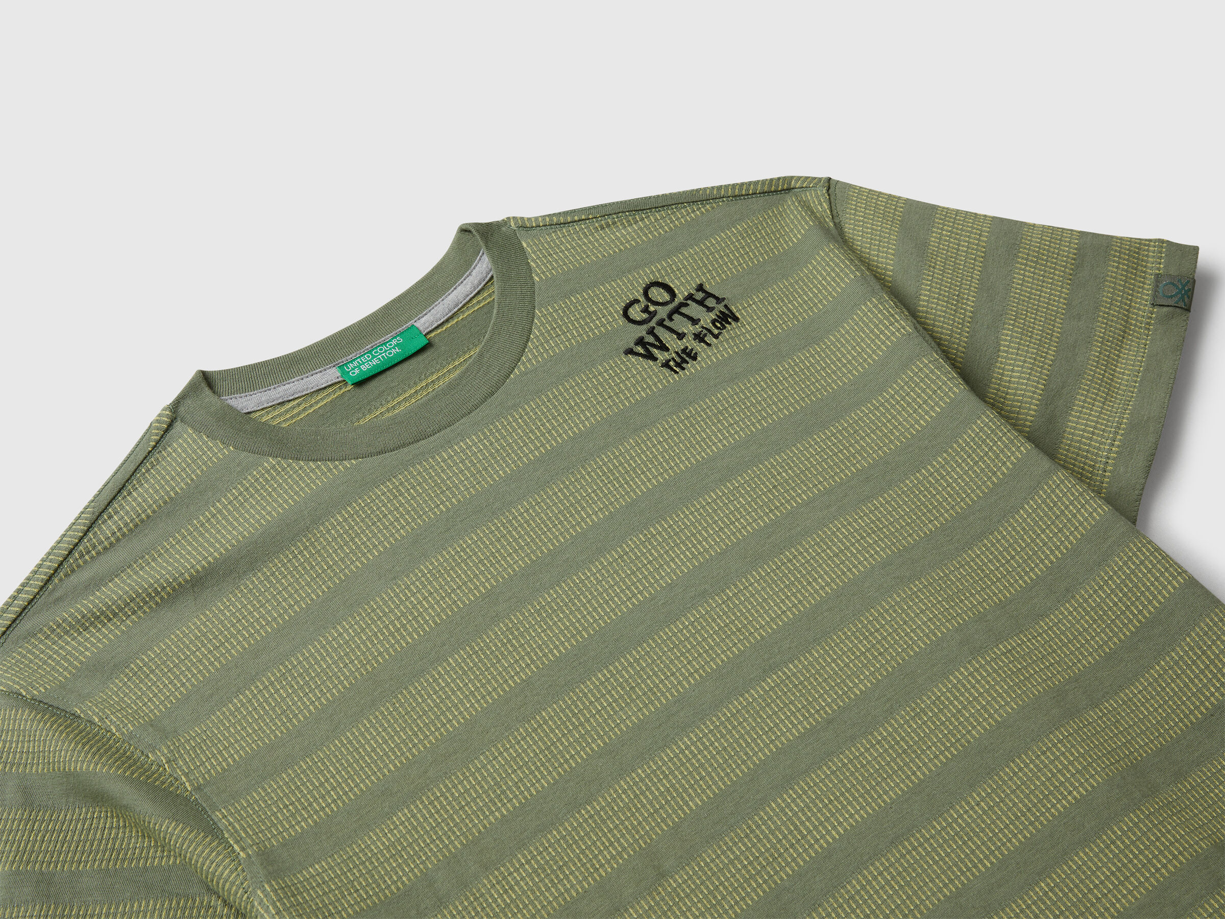 T-shirt rayé avec broderie – Image 3