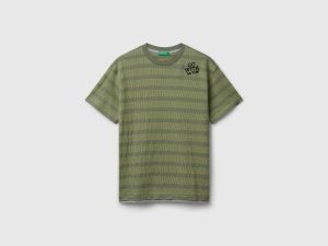 T-shirt rayé avec broderie T-shirt rayé avec broderie