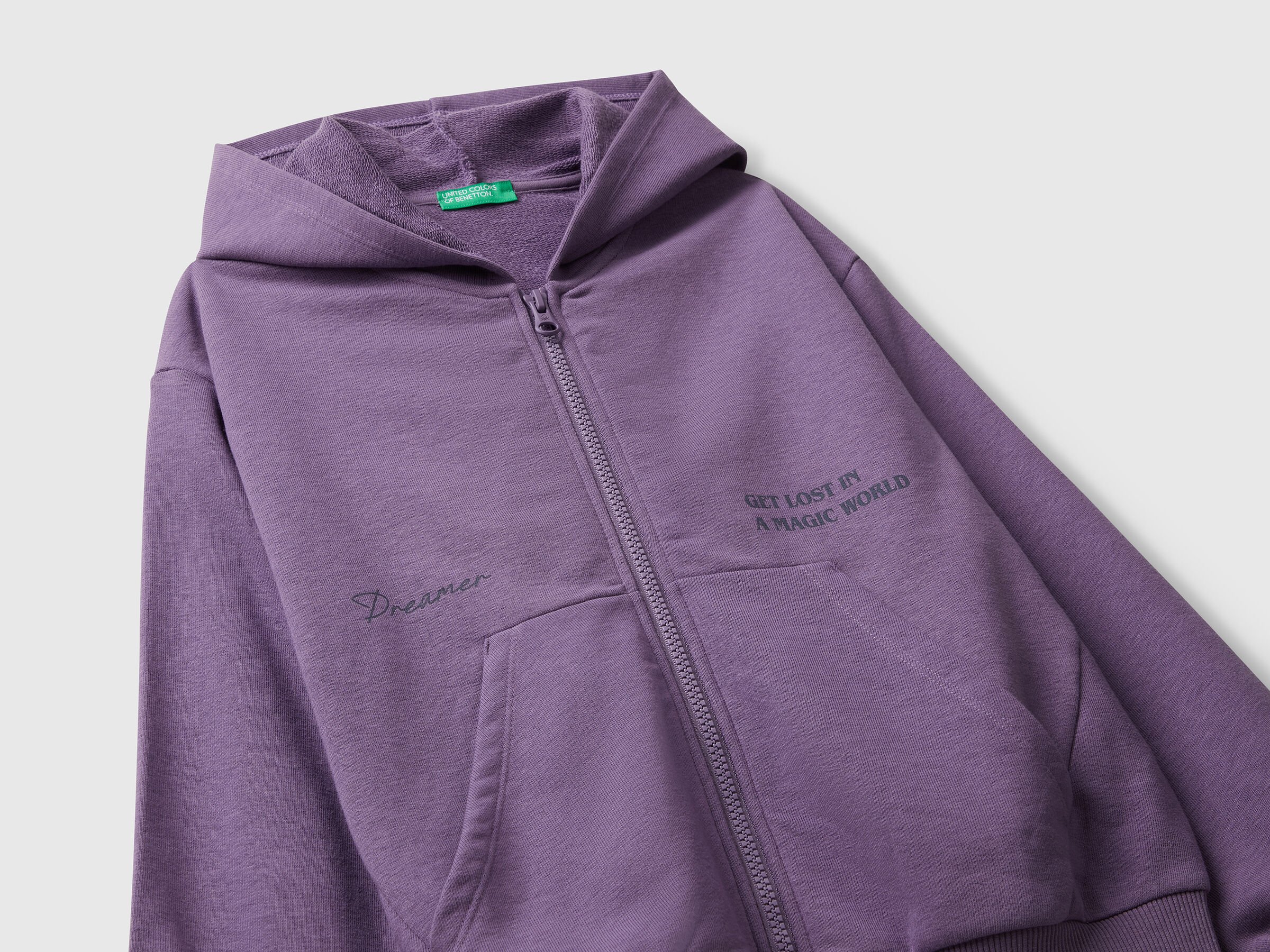 Sweat-shirt zippé avec imprimé – Image 3