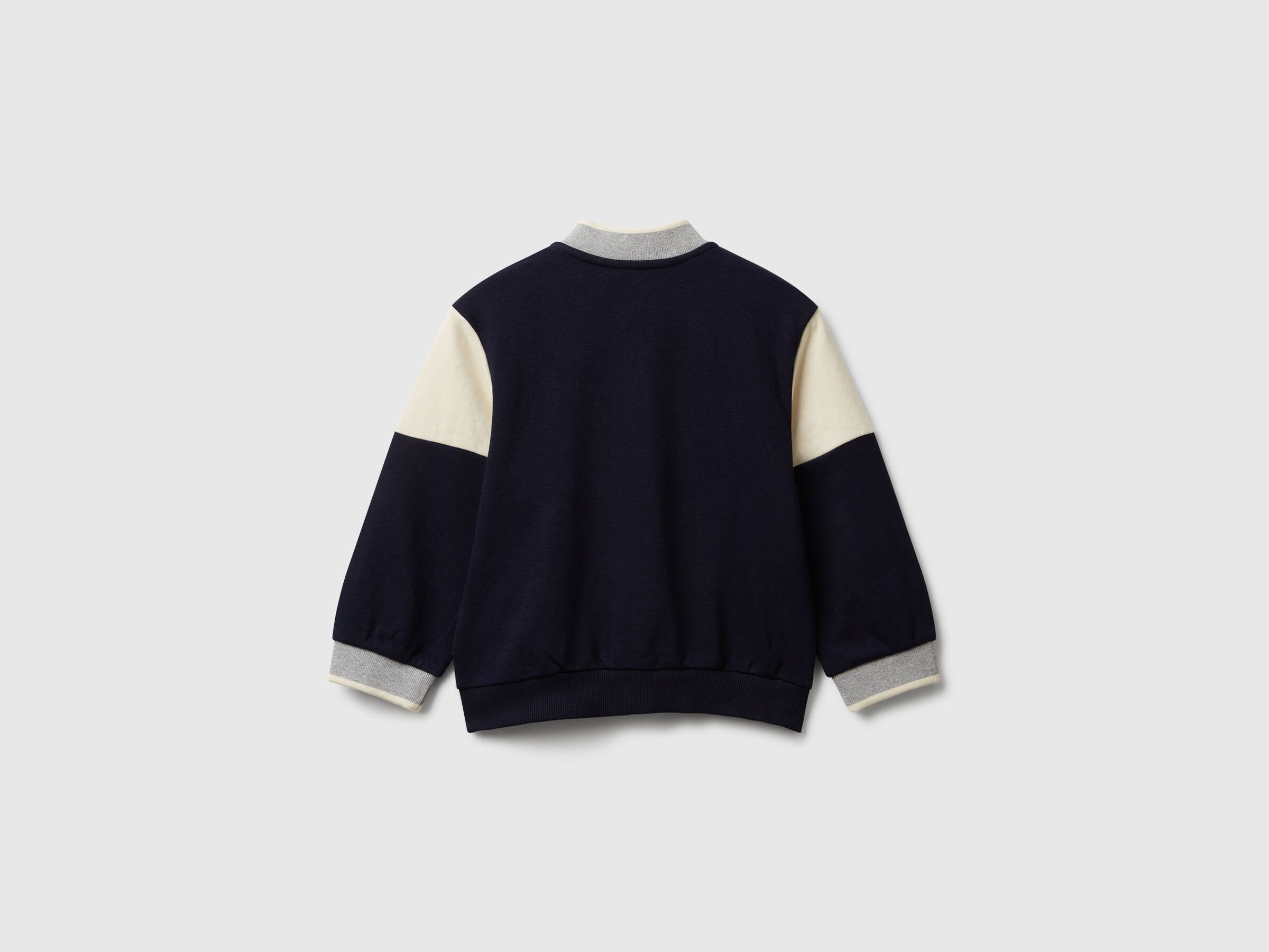 Blouson aviateur en polaire avec imprimé et broderie – Image 2