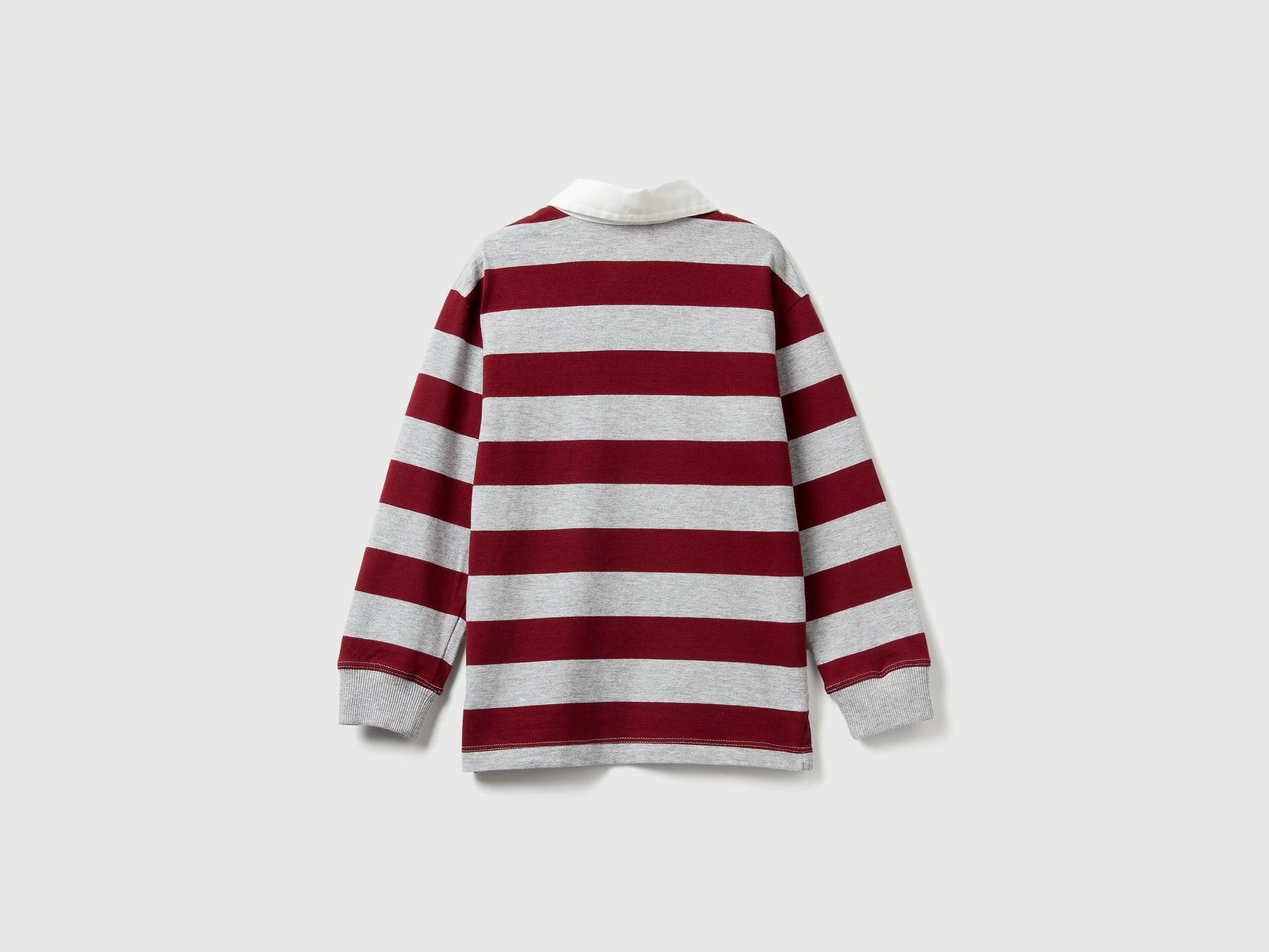 Polo de rugby en coton rayé – Image 2