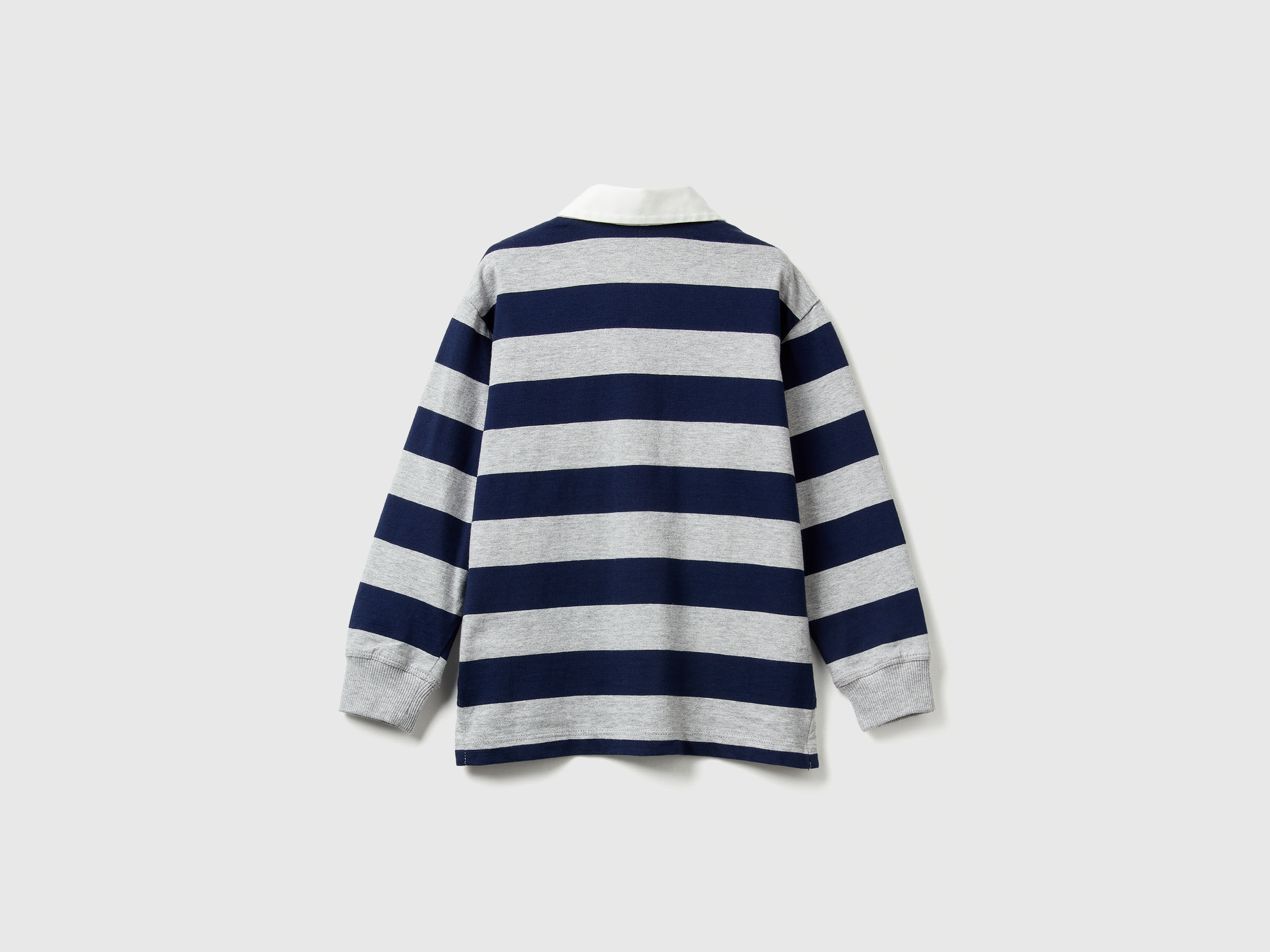 Polo de rugby en coton rayé – Image 2