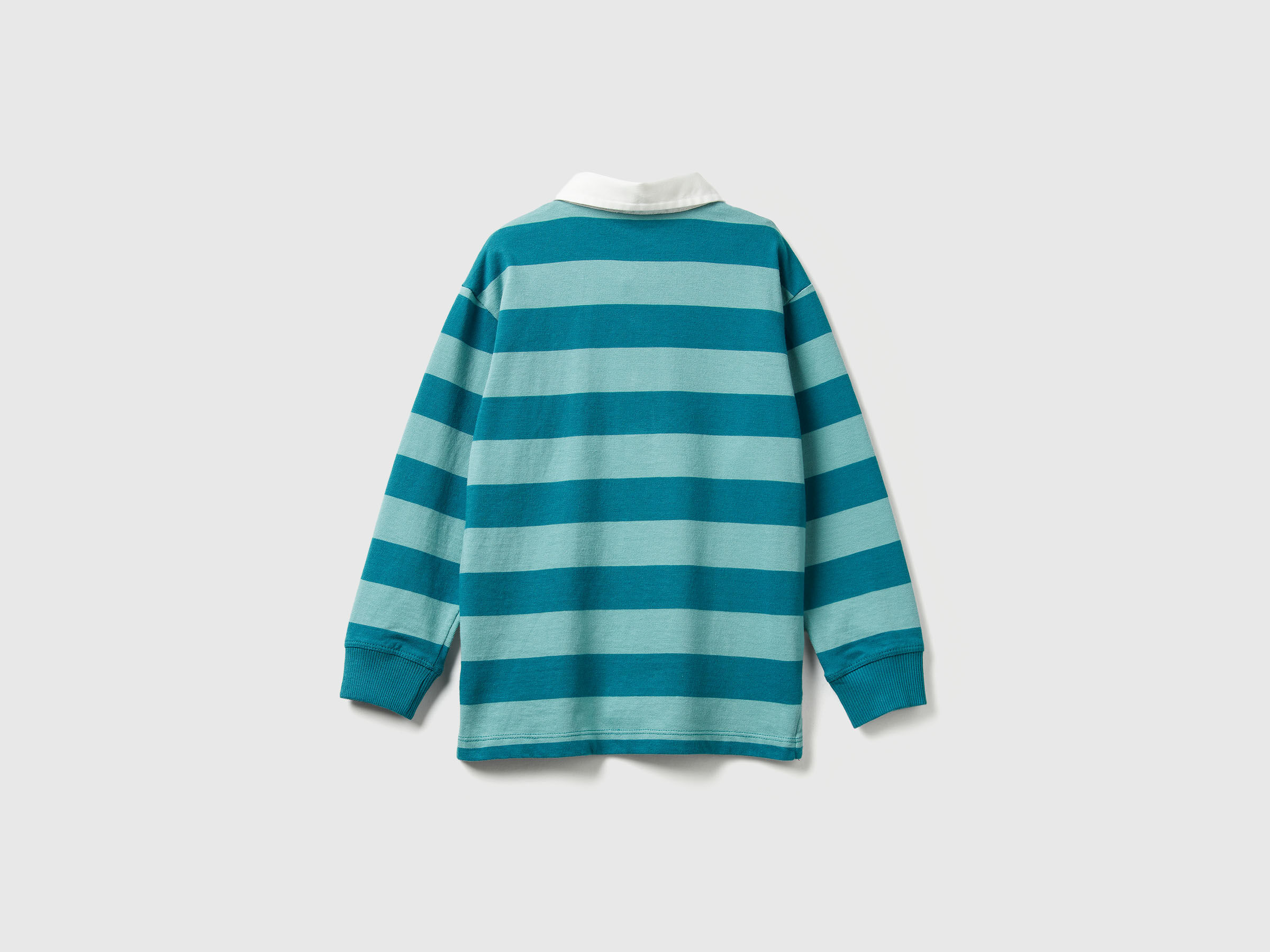 Polo de rugby en coton rayé – Image 2