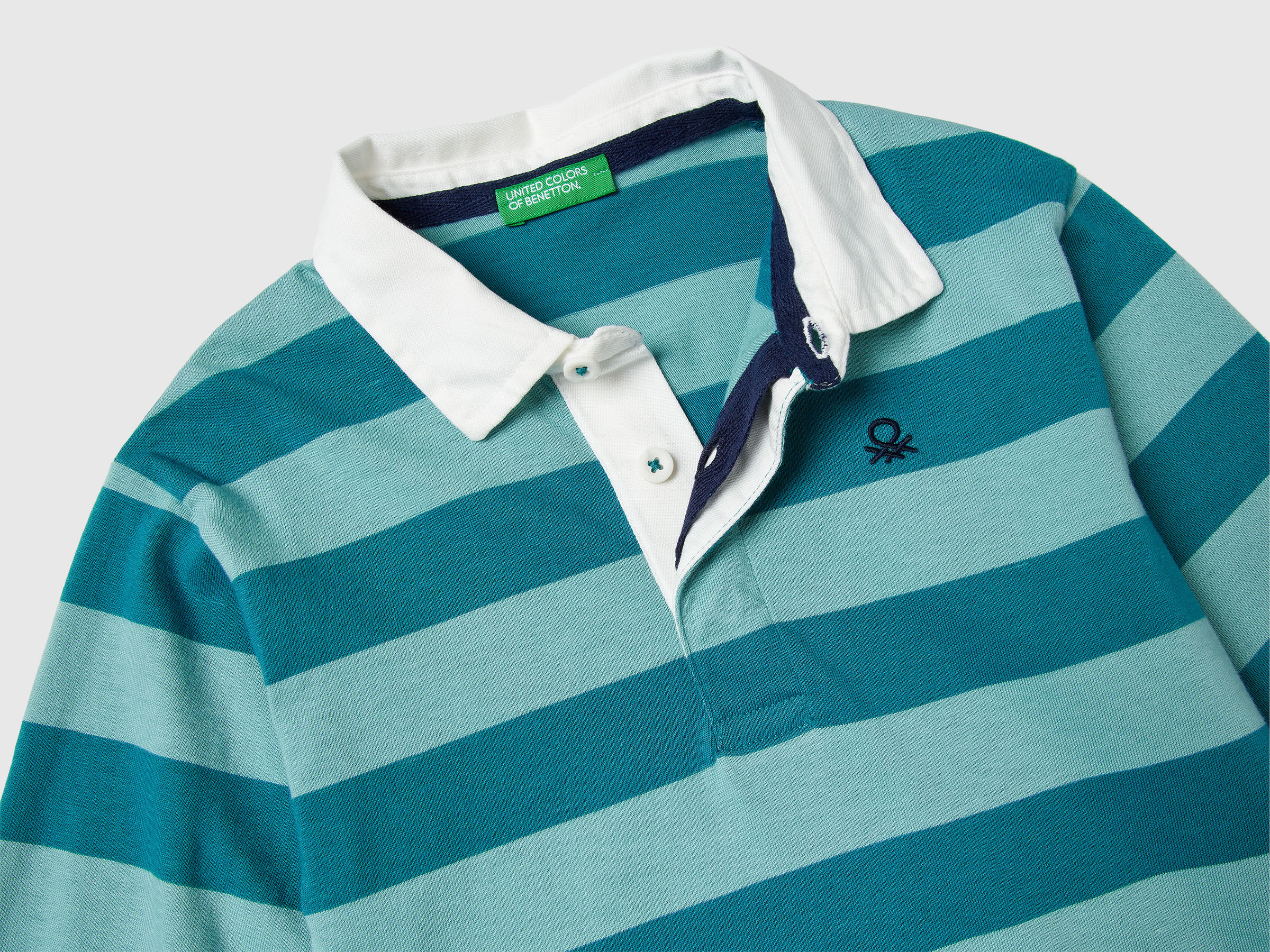 Polo de rugby en coton rayé – Image 3