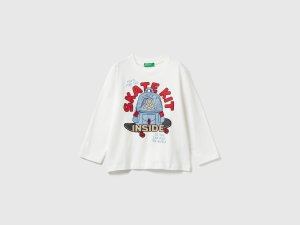 T-shirt avec imprimé requin et appliqué T-shirt avec imprimé requin et appliqué