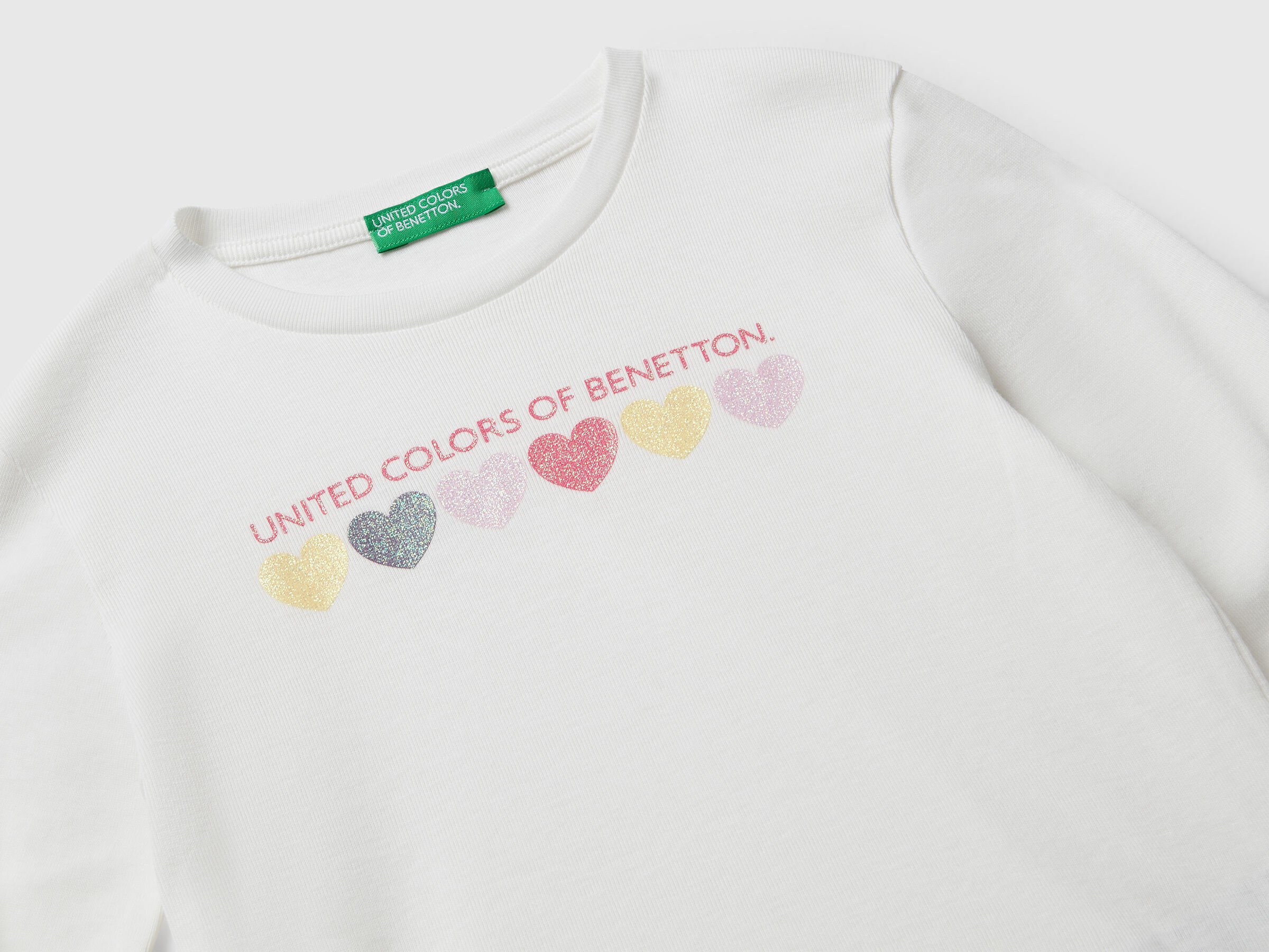 T-shirt en coton avec logo pailleté – Image 3