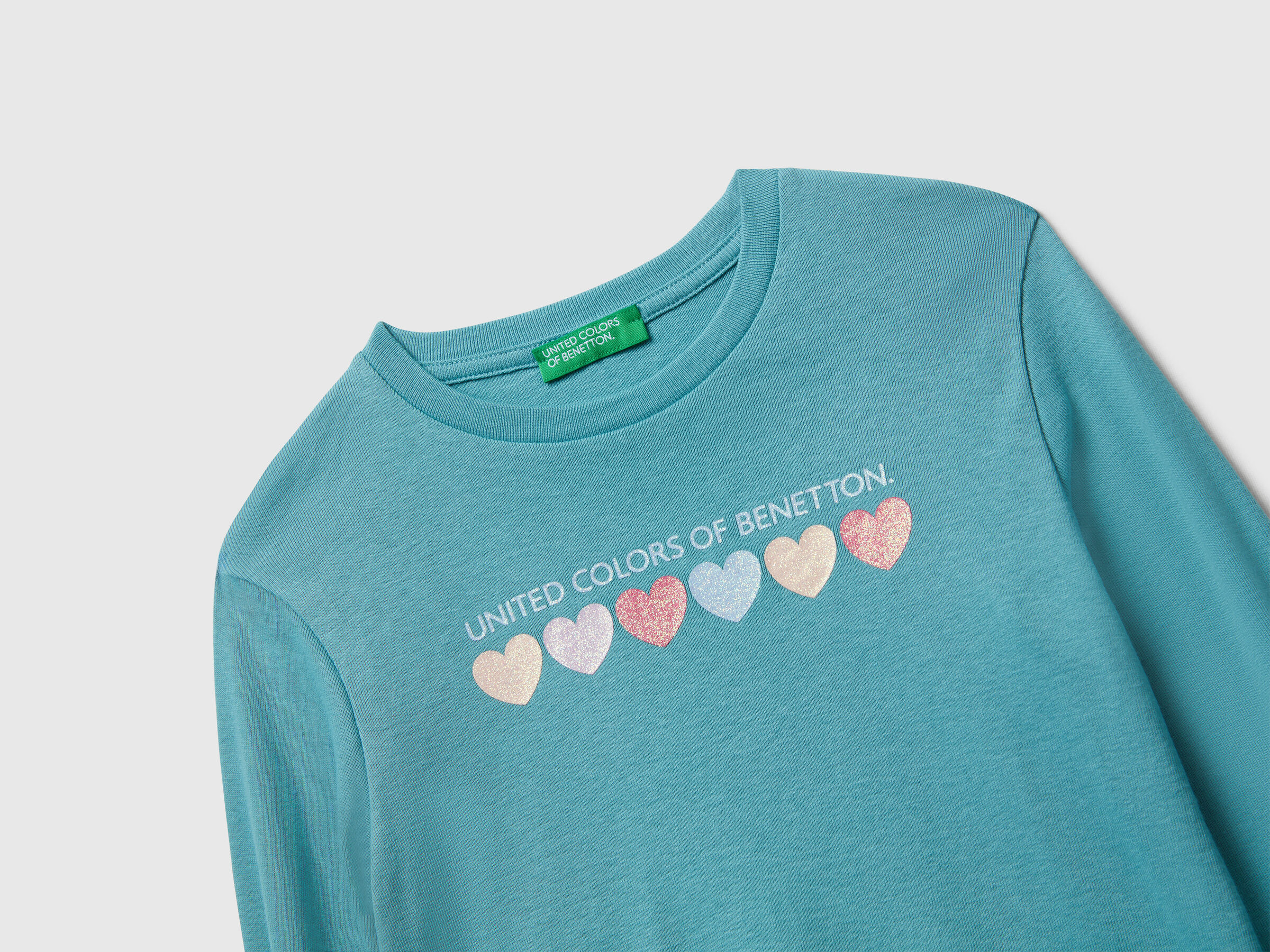 T-shirt en coton avec logo pailleté – Image 3