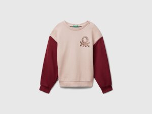 Sweat-shirt à imprimé logo pailleté Sweat-shirt à imprimé logo pailleté