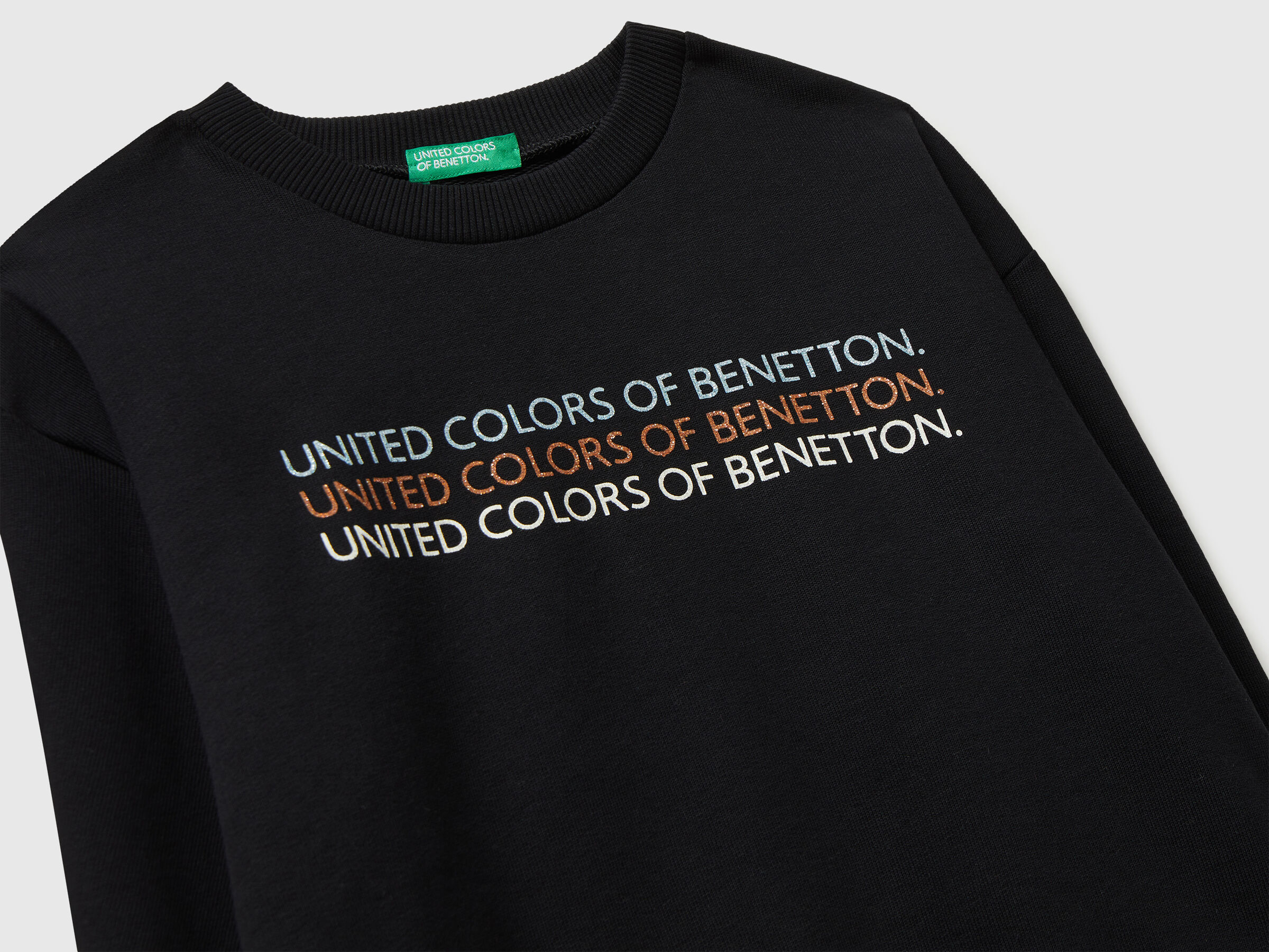 Sweat-shirt à imprimé logo pailleté – Image 3