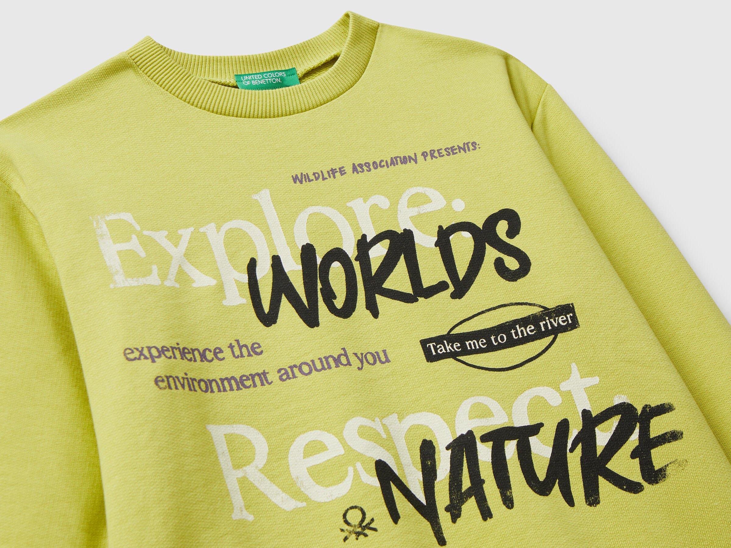 Sweat-shirt avec imprimé slogan – Image 3