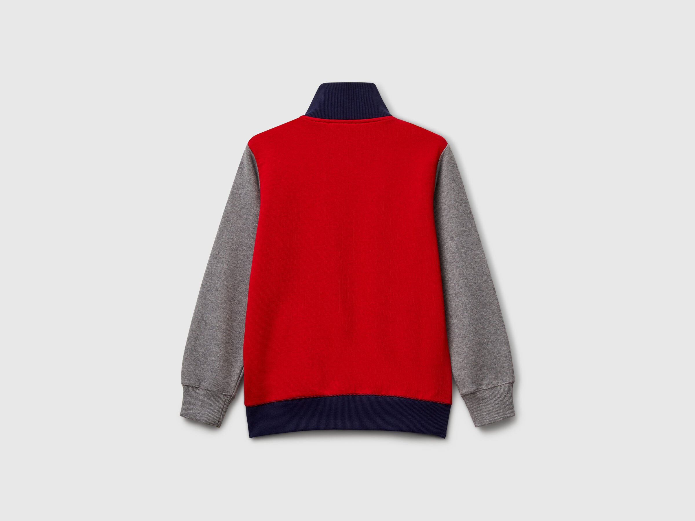 Sweat-shirt zippé en pur coton – Image 2