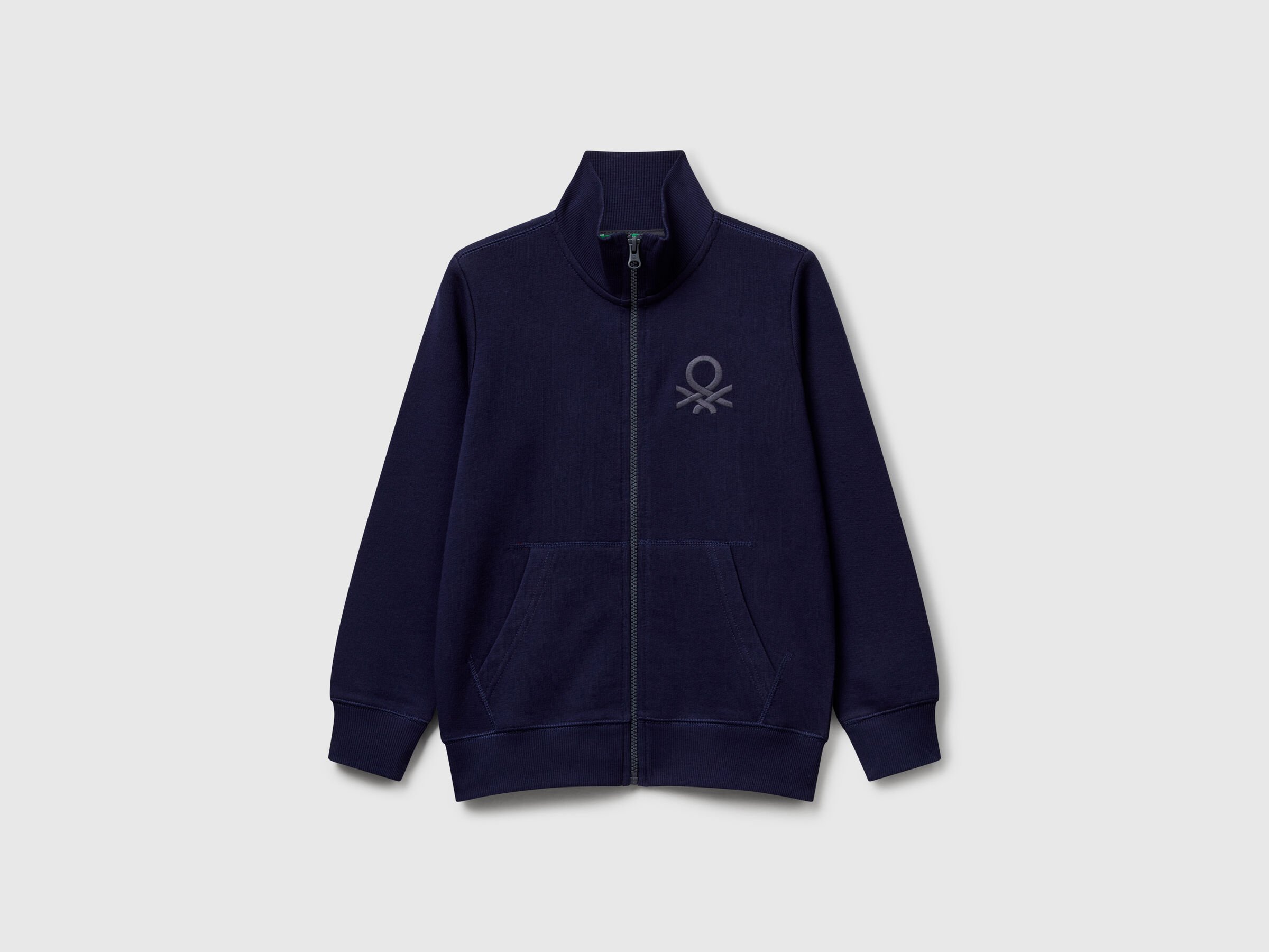 Sweat-shirt zippé en pur coton Sweat-shirt zippé en pur coton