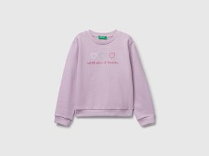 Sweat-shirt à imprimé pailleté Sweat-shirt à imprimé pailleté
