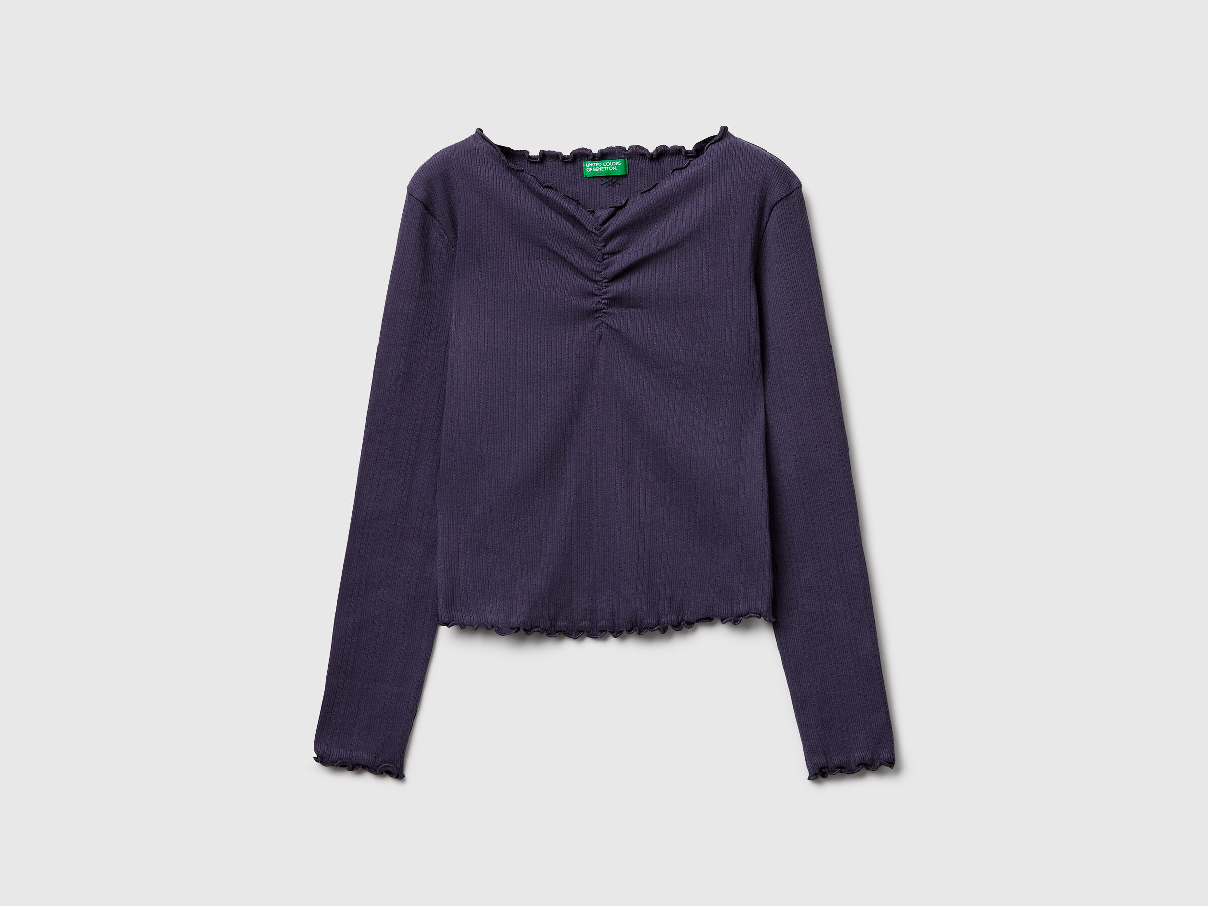 T-shirt à bords ondulés T-shirt à bords ondulés