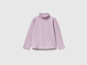 T-shirt col roulé en coton extensible T-shirt col roulé en coton extensible