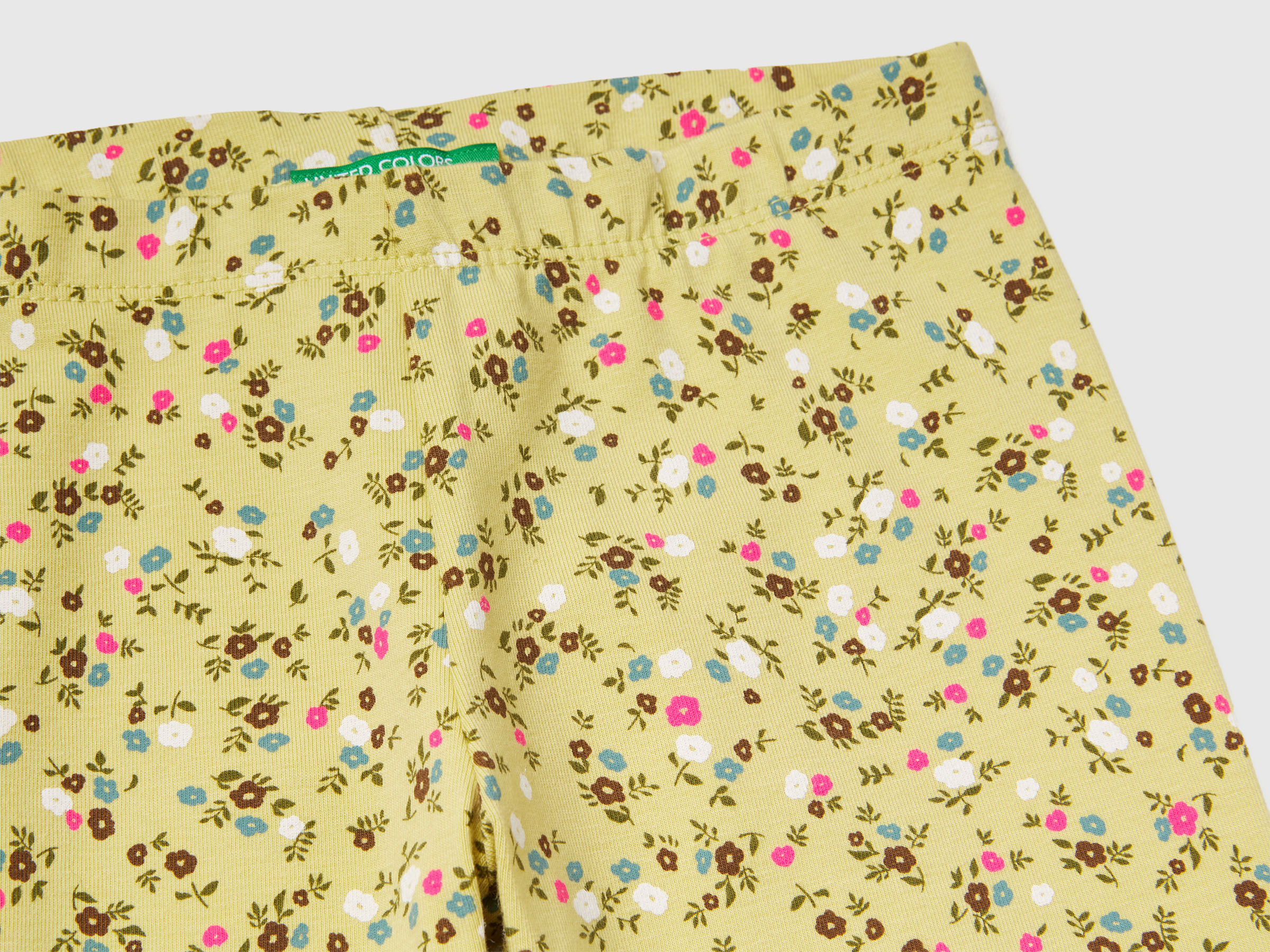 Legging fleuri jaune – Image 3