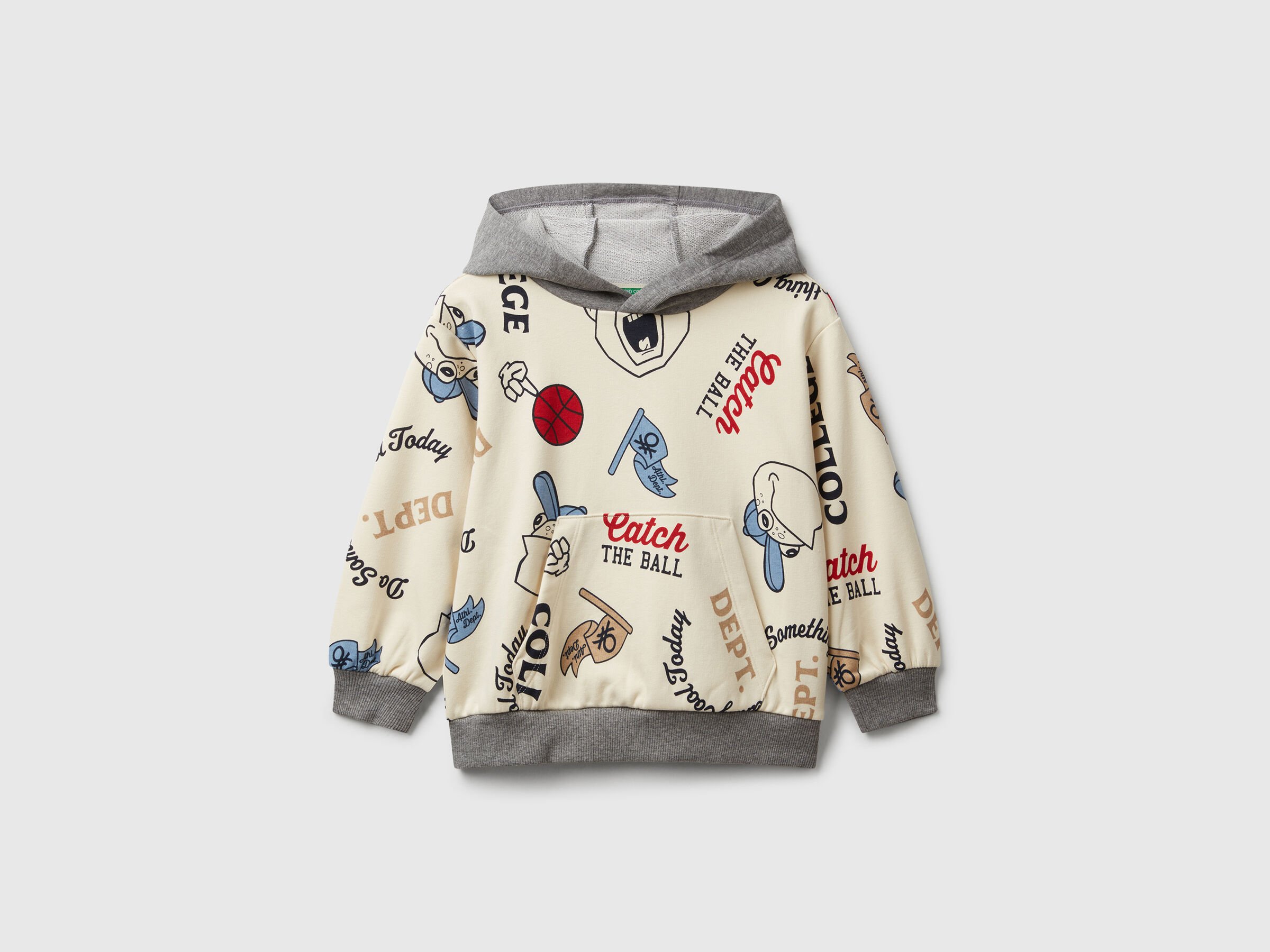 Sweat-shirt imprimé en mélange de coton Sweat-shirt imprimé en mélange de coton