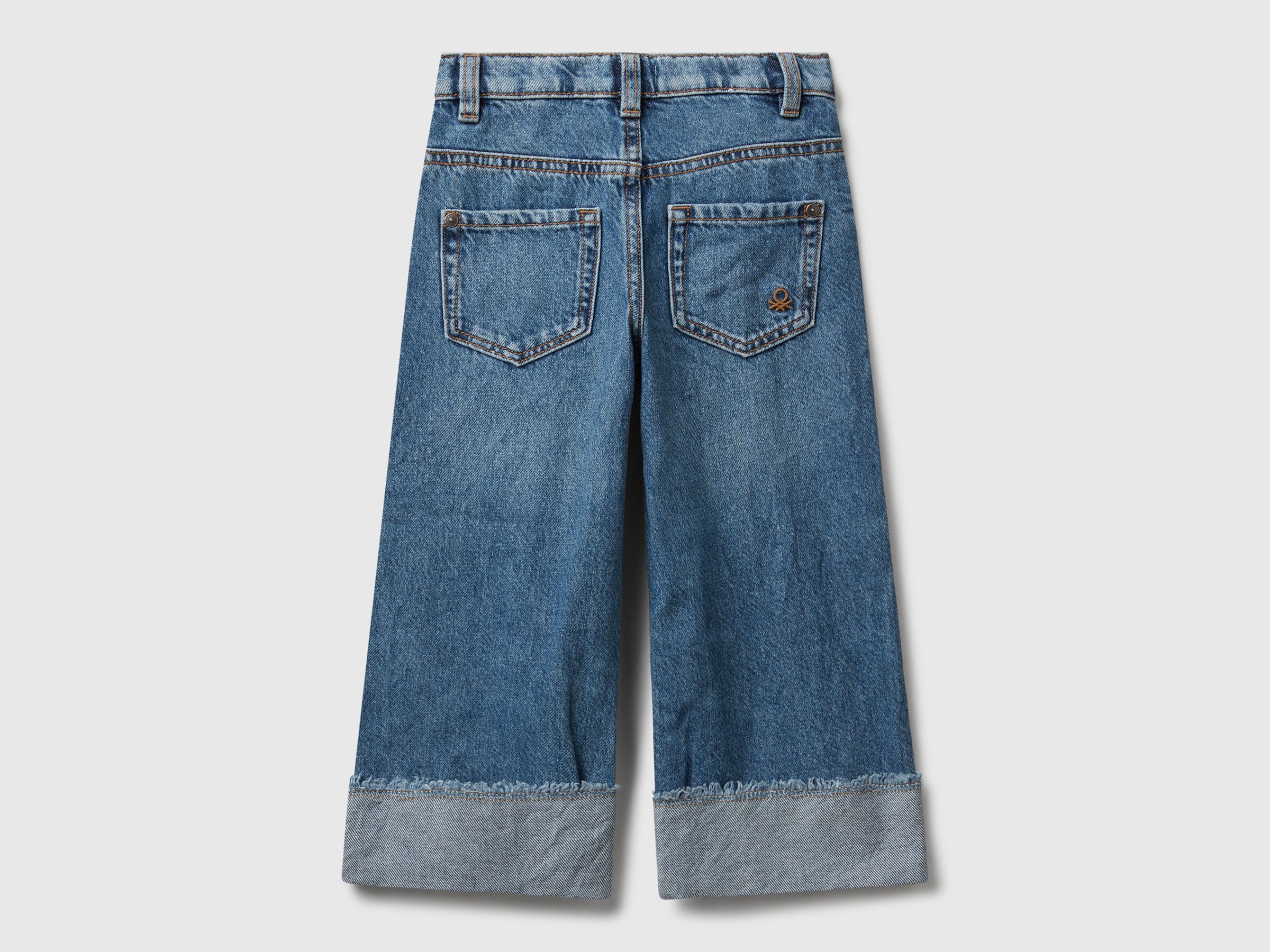 Jean coupe large avec revers – Image 2