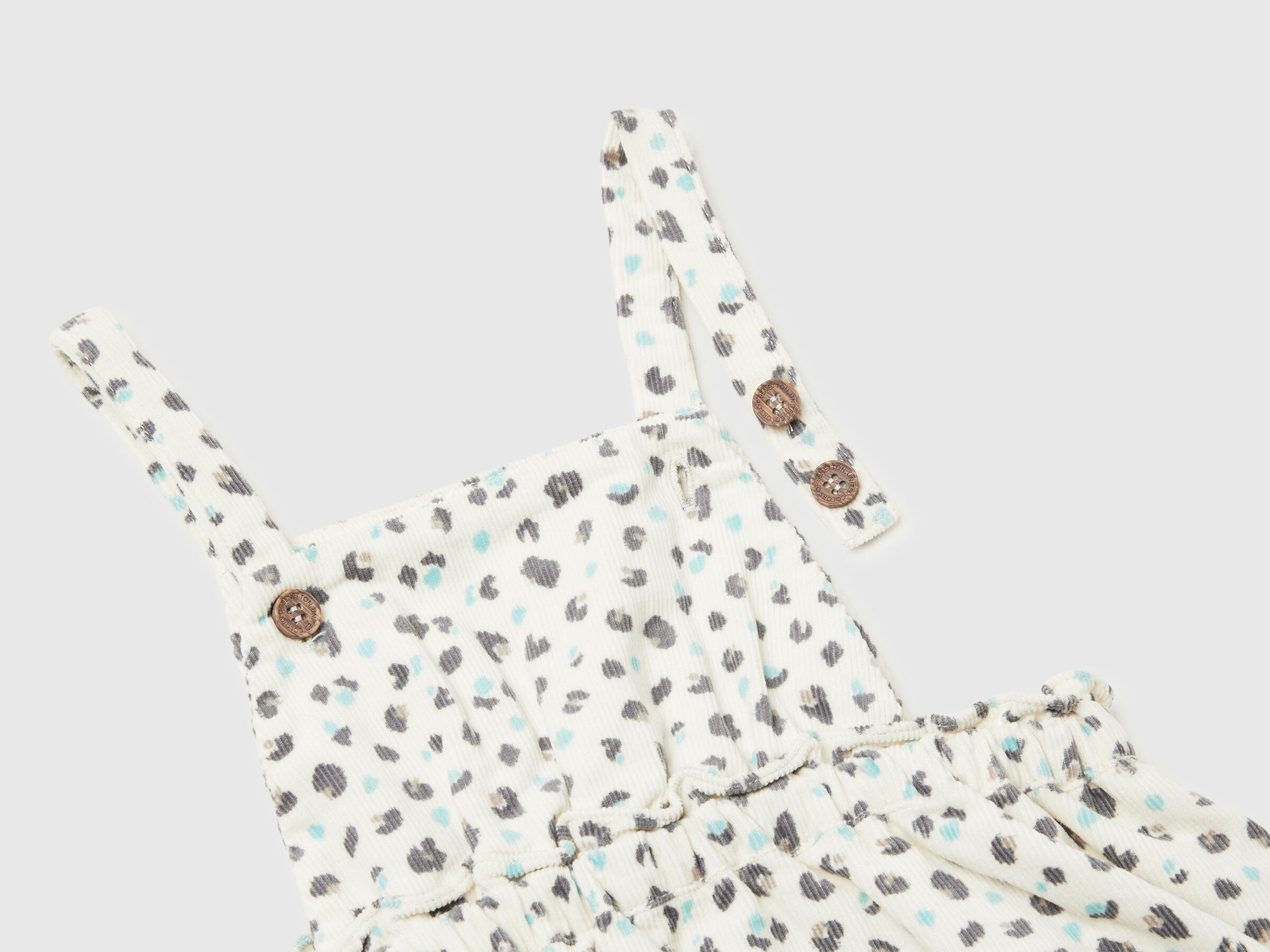 Jupe salopette en velours à motifs – Image 3