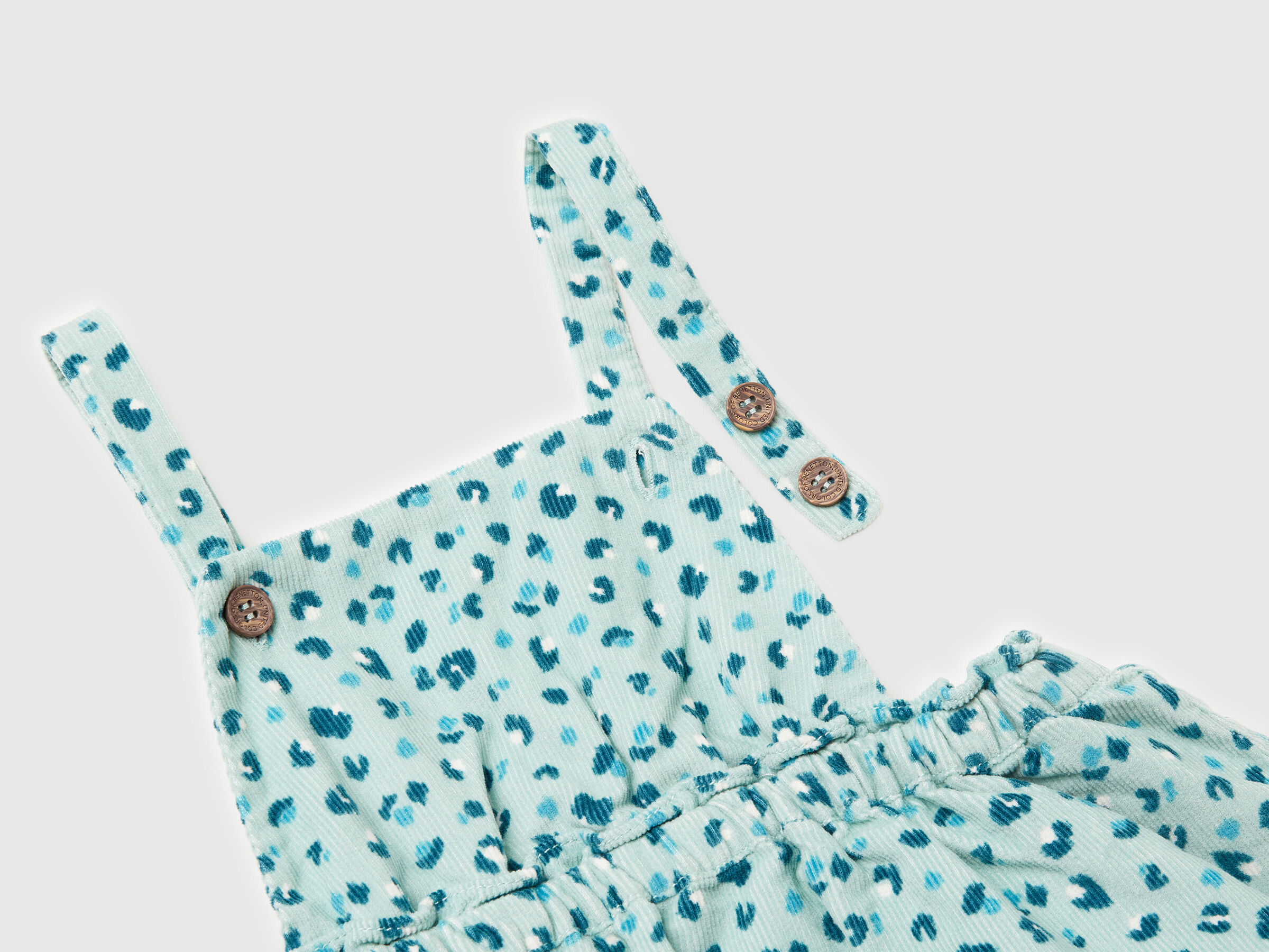 Jupe salopette en velours à motifs – Image 3