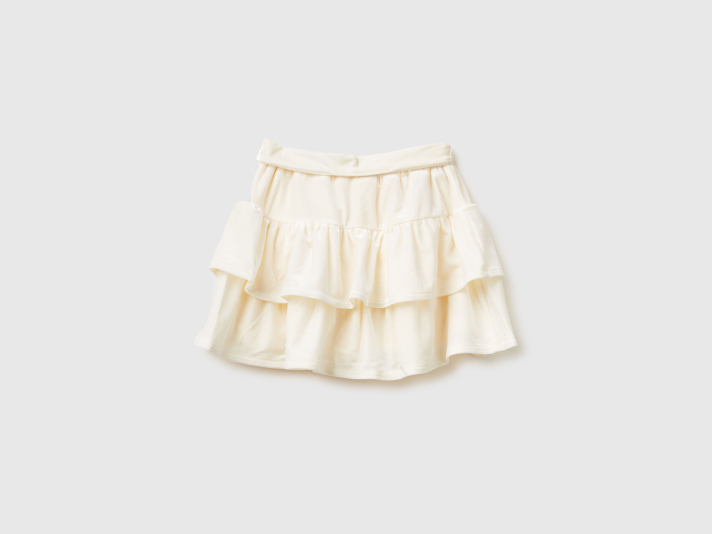 Jupe à volants en velours – Image 2