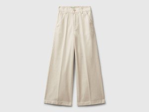 Pantalon large en pur coton Pantalon large en pur coton