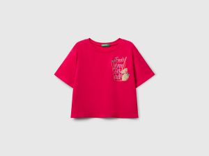 T-shirt avec imprimé pailleté T-shirt avec imprimé pailleté