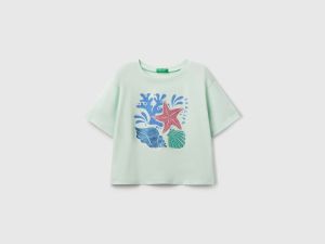 T-shirt avec imprimé pailleté T-shirt avec imprimé pailleté