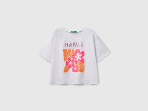 T-shirt avec imprimé pailleté T-shirt avec imprimé pailleté