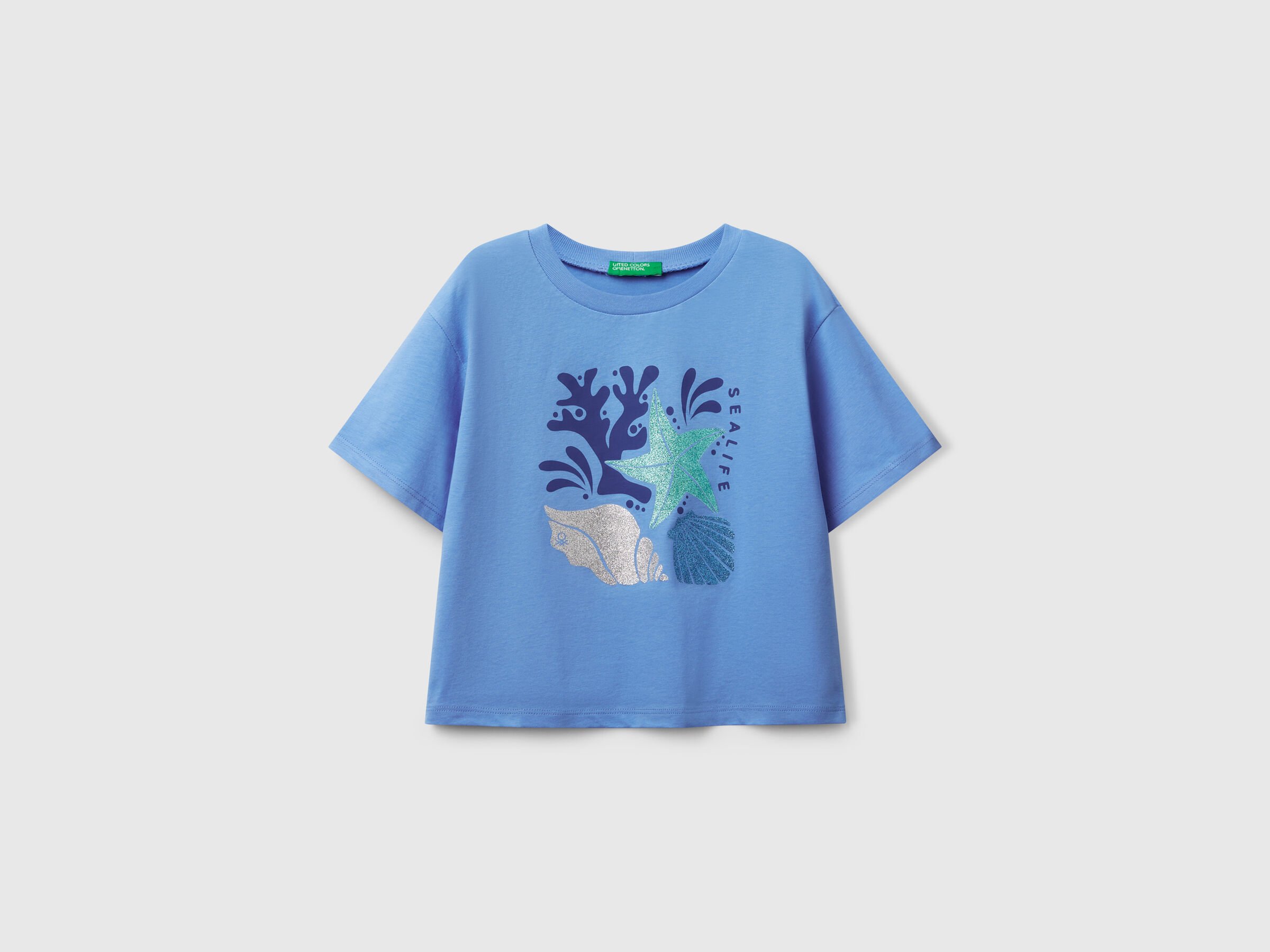T-shirt avec imprimé pailleté T-shirt avec imprimé pailleté