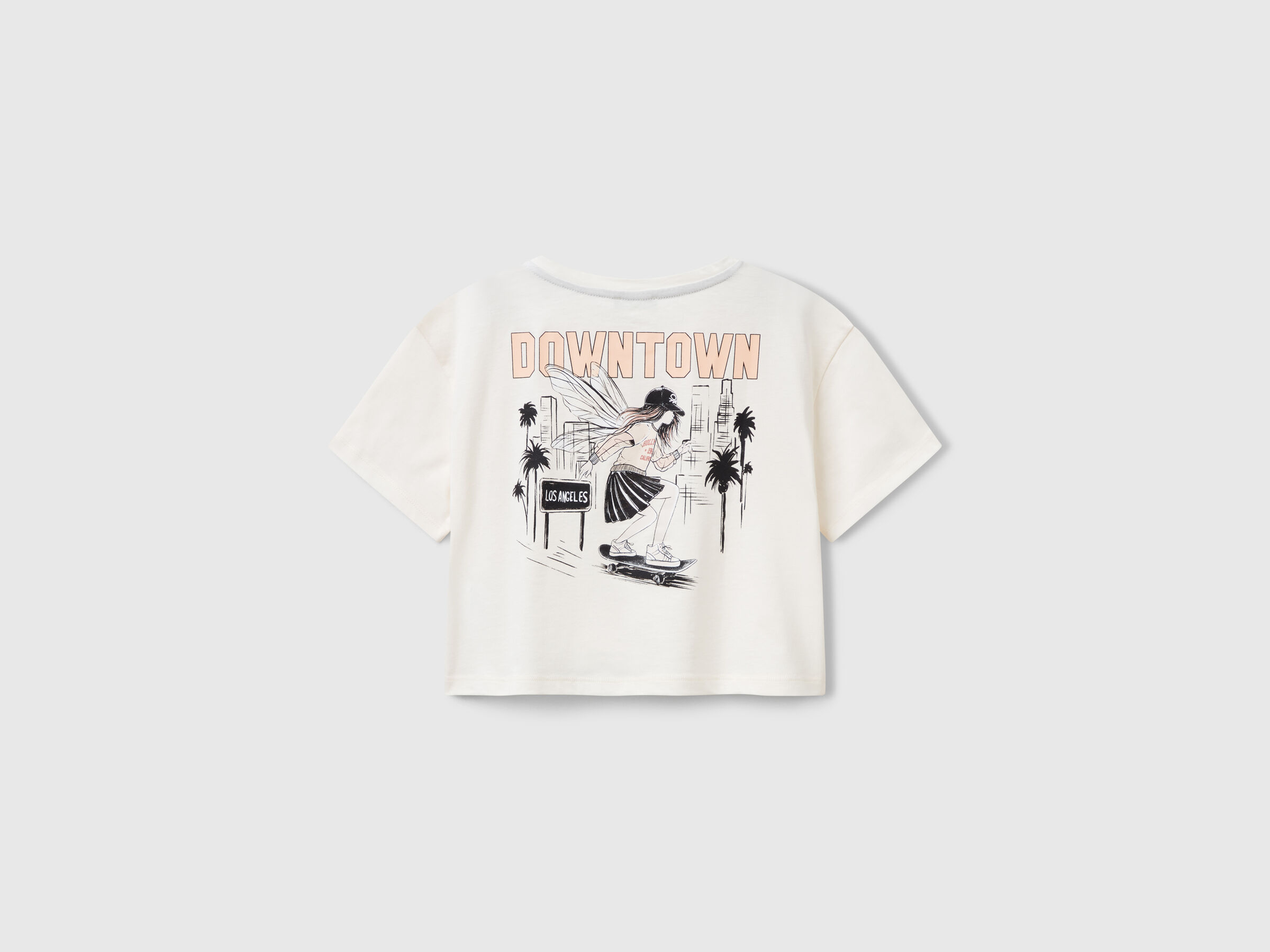 T-shirt coupe boxy avec imprimé au dos – Image 2