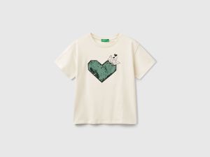 T-shirt avec imprimé et paillettes T-shirt avec imprimé et paillettes