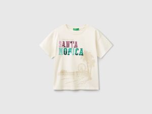 T-shirt avec imprimé et paillettes T-shirt avec imprimé et paillettes