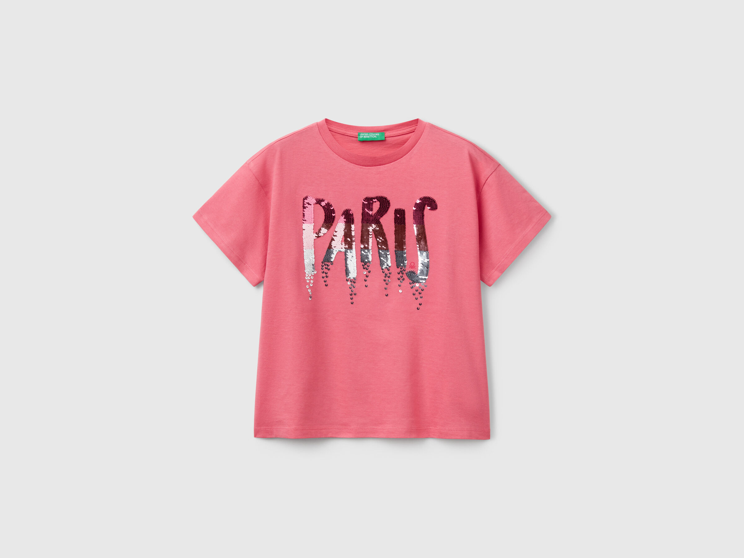 T-shirt avec imprimé et paillettes T-shirt avec imprimé et paillettes