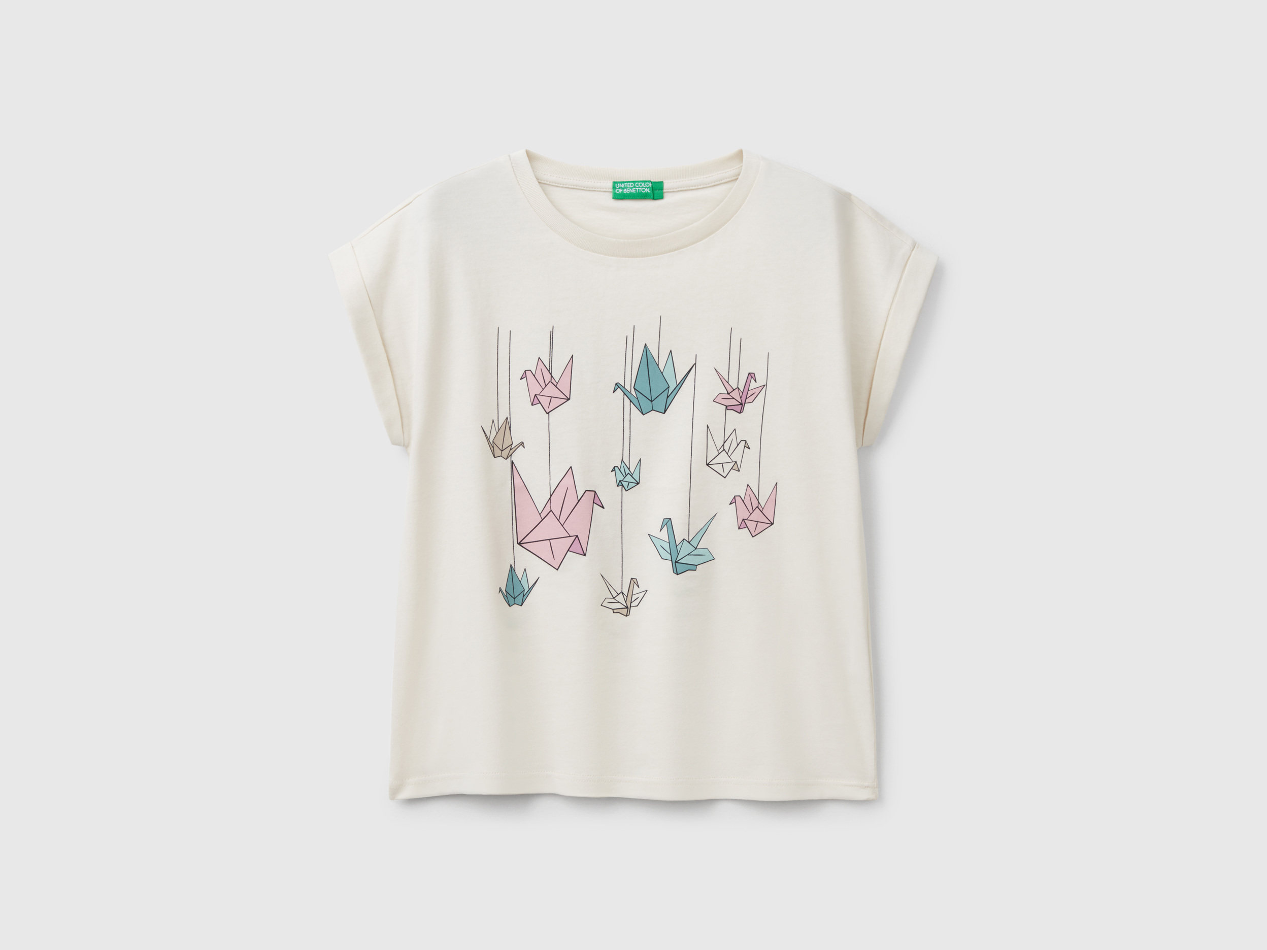 T-shirt coupe boxy avec imprimé et paillettes T-shirt coupe boxy avec imprimé et paillettes