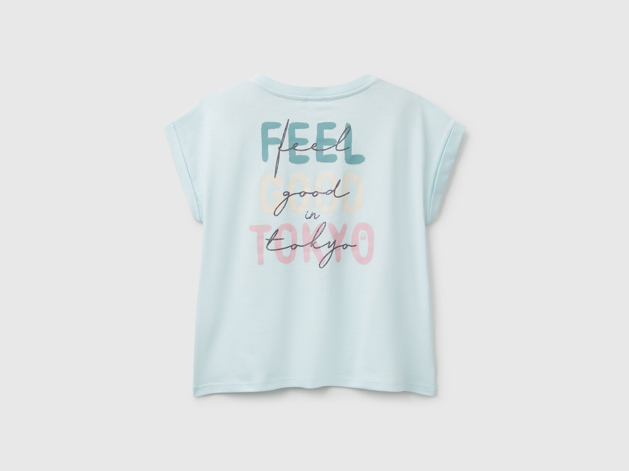 T-shirt coupe boxy avec imprimé et paillettes – Image 2